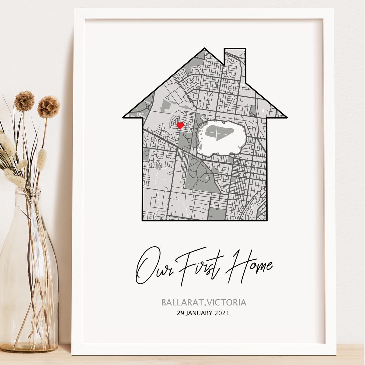 New Home Gift, Personalised Housewarming Gift, Custom New Home Print Gift  for Couples, Family Home Prints, Gifts for Home, Moving Gift 