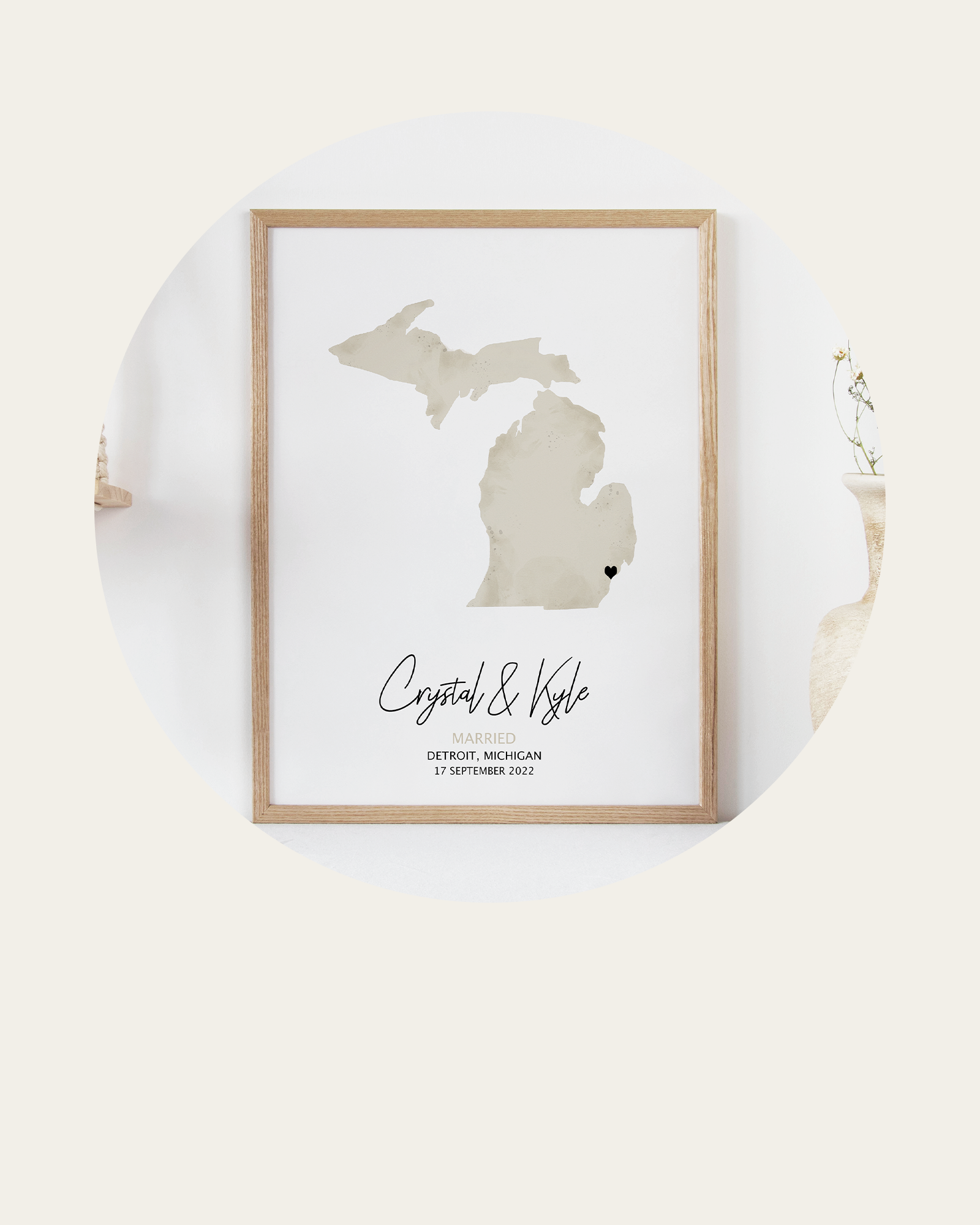 wedding prints watercolour map personalized with text
