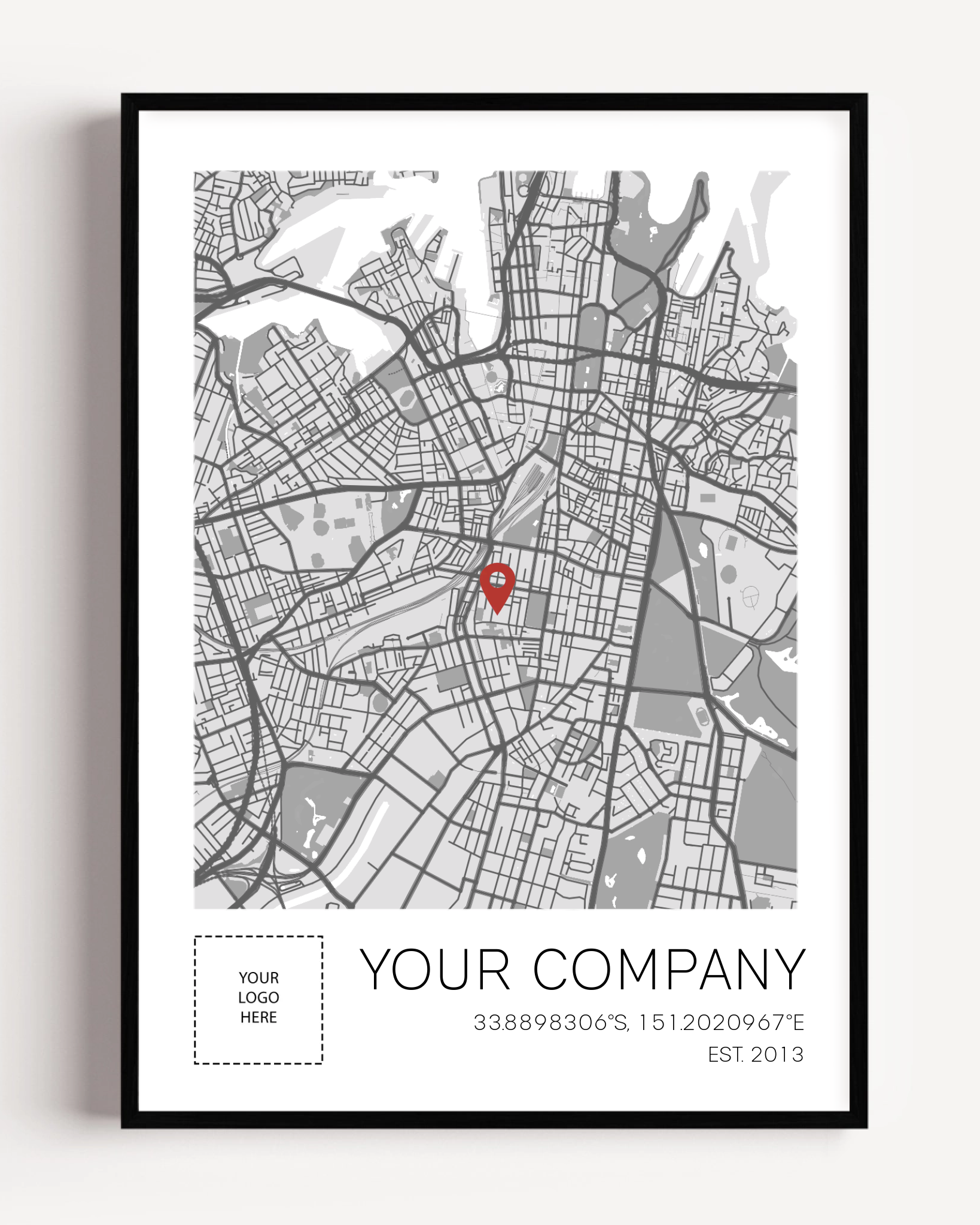 Business anniversary wall art highlighting the company journey and growth