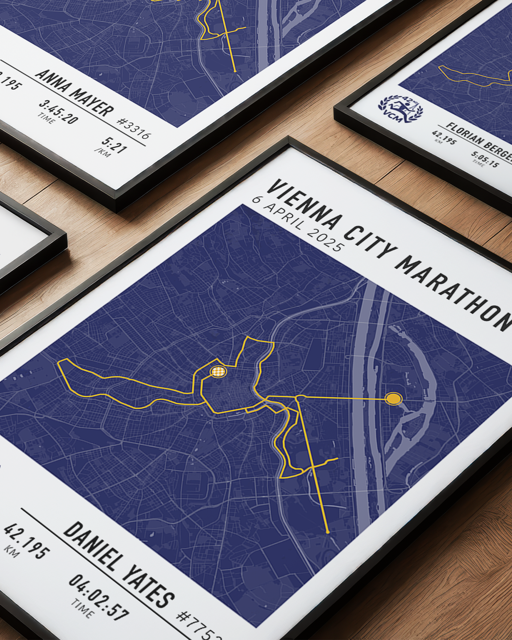 Vienna City Marathon 2025 Official Print MYM Mark Your Moment VCM print framed official poster Commemorative print