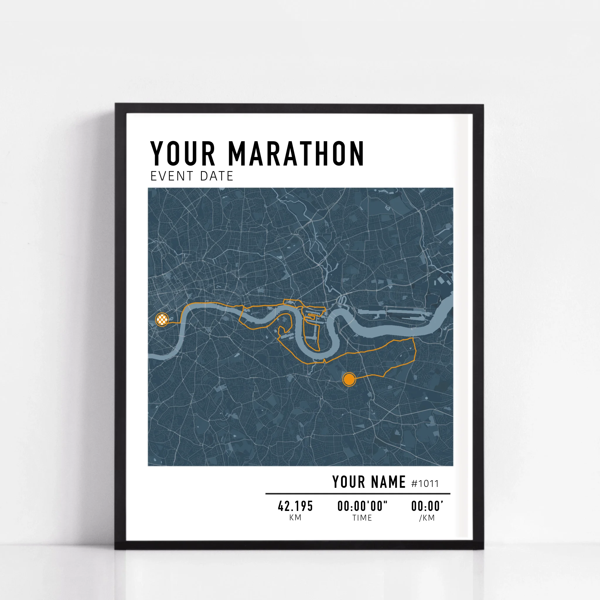 Benutzerdefinierter Marathon- oder beliebiger Laufdruck