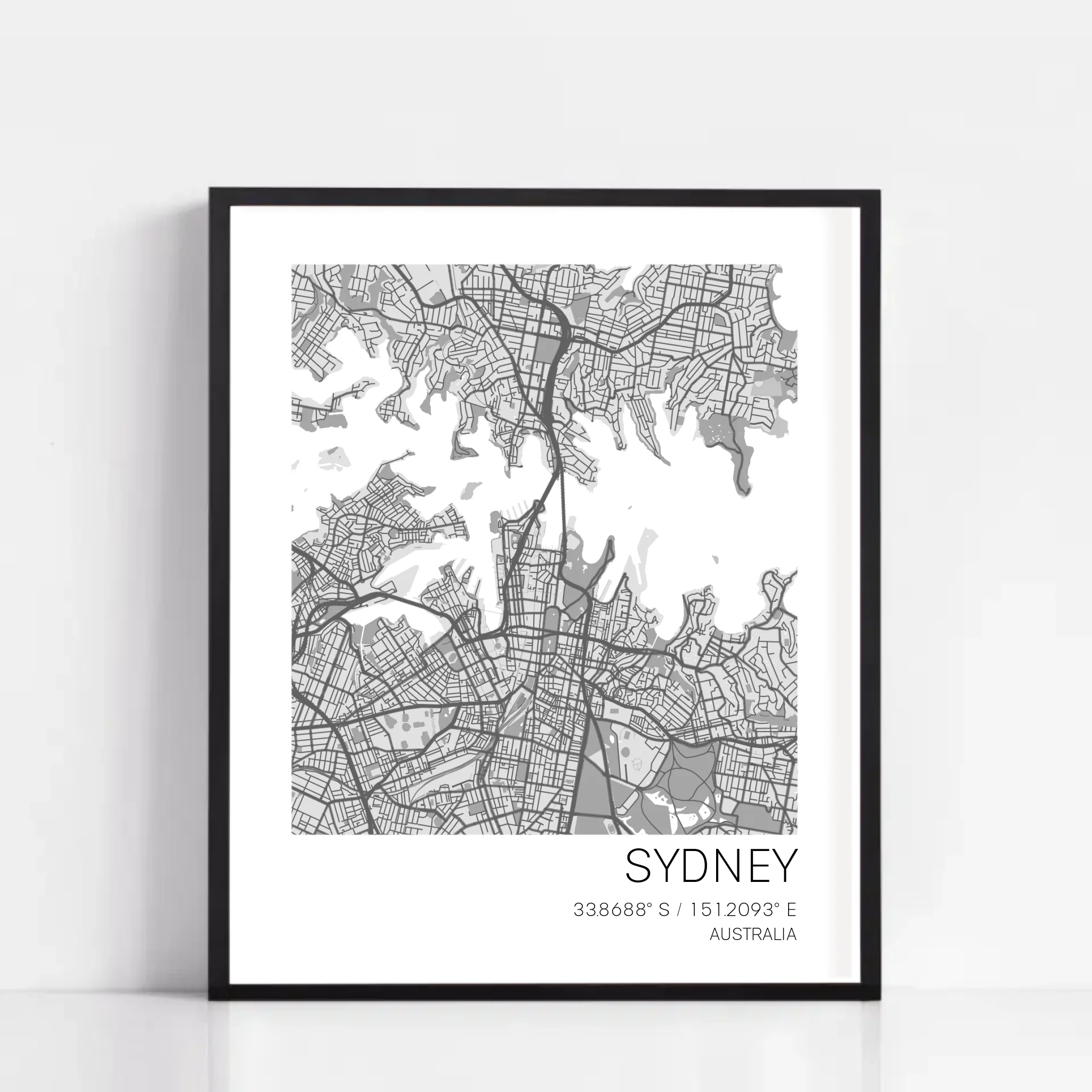 Impresión de mapa de ciudad personalizado