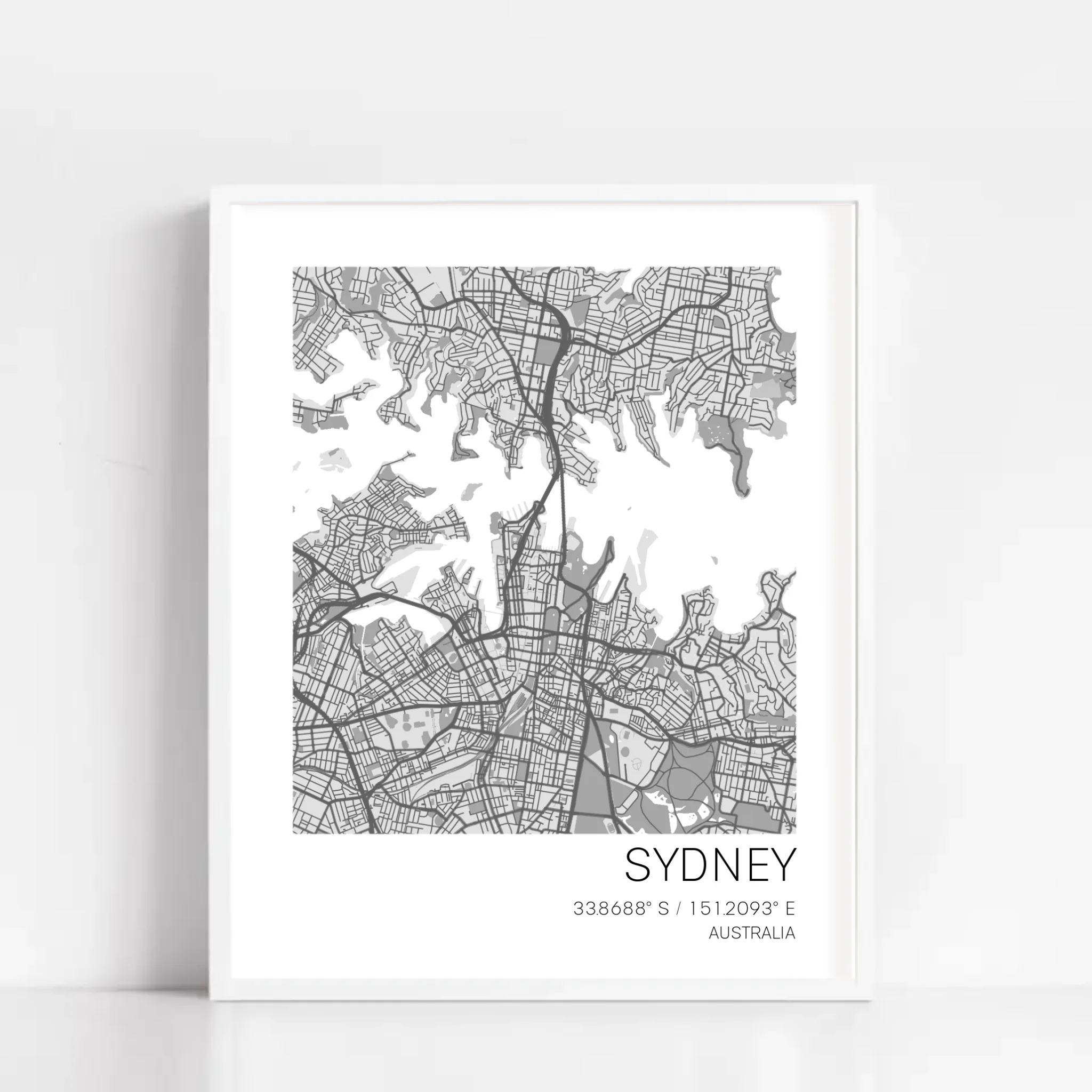 Impression de carte de ville personnalisée