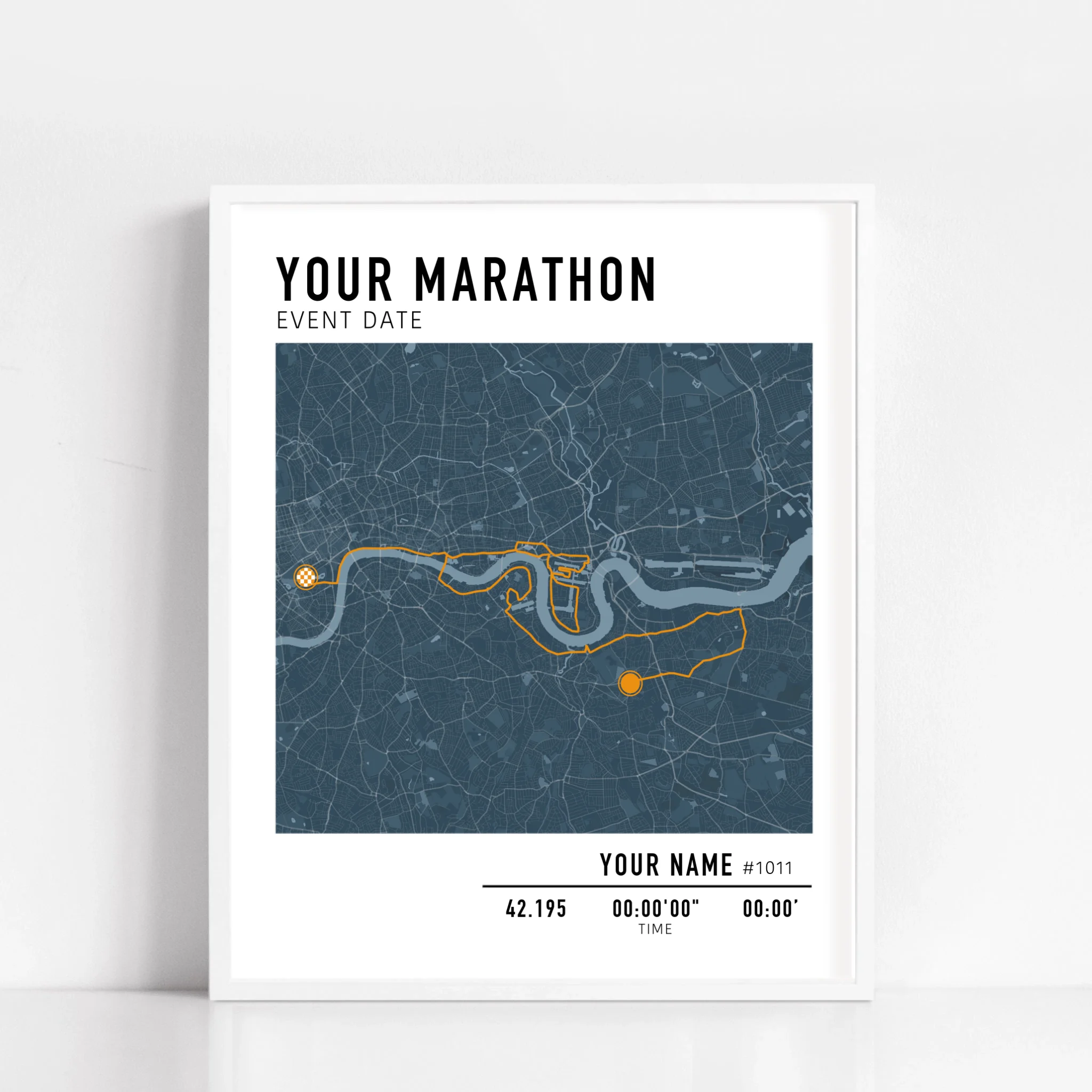 Marathon personnalisé ou n’importe quelle impression de course