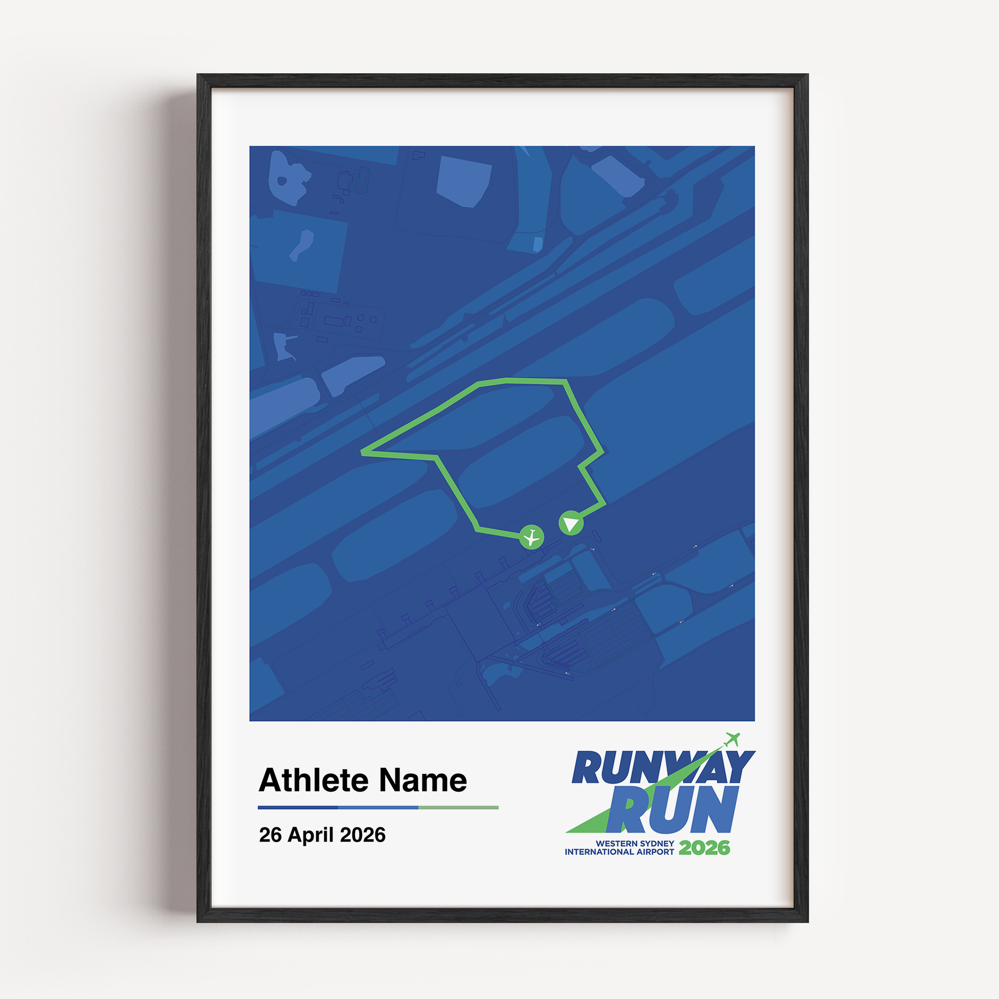 Runway Run Custom walk Frame for the Western Sydney International Airport
Runway Run or Walk. Custom with participant statistics