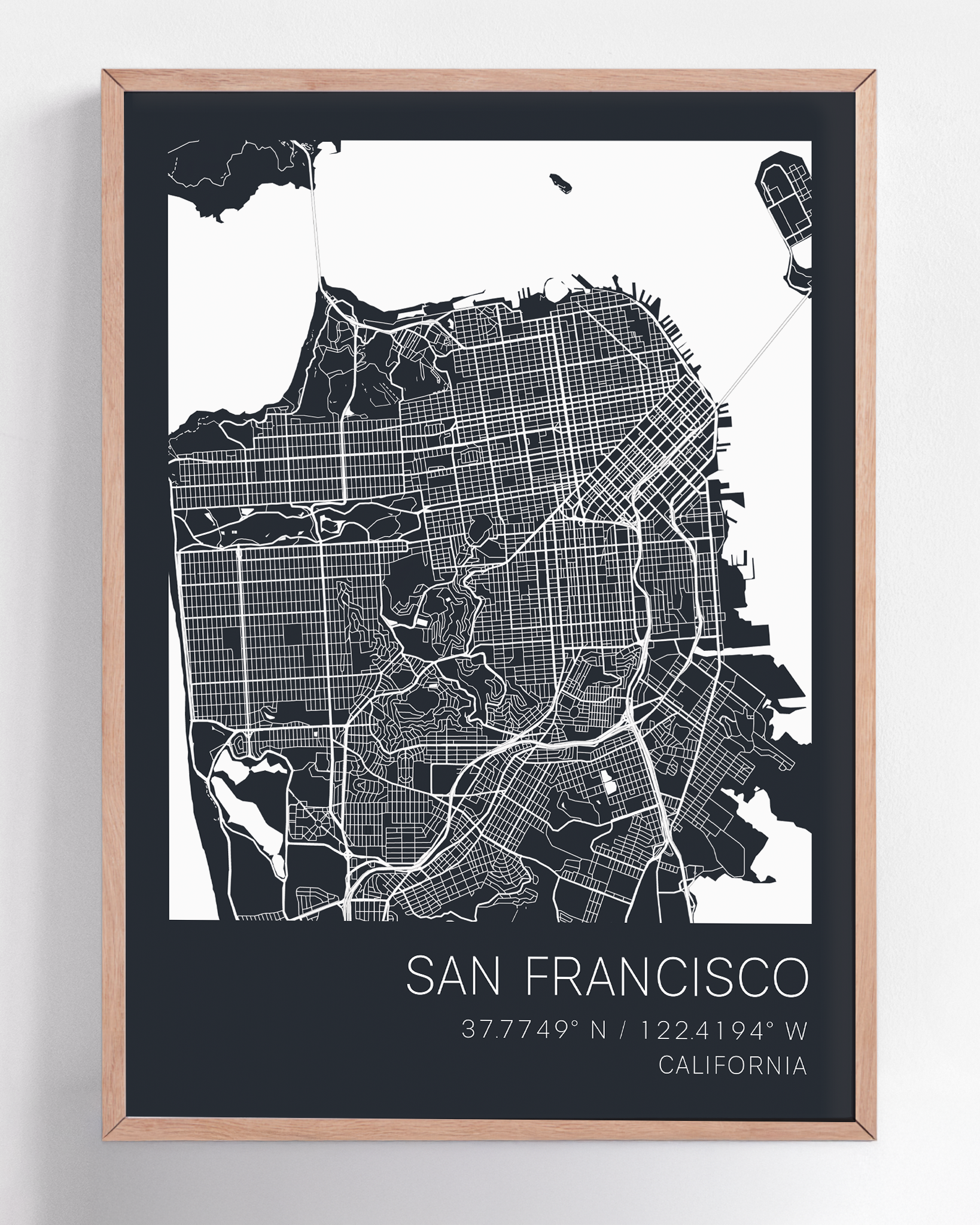 Custom city map print of any destination, framed wall art featuring personalized street layouts and location details—ideal for commemorating special places.
