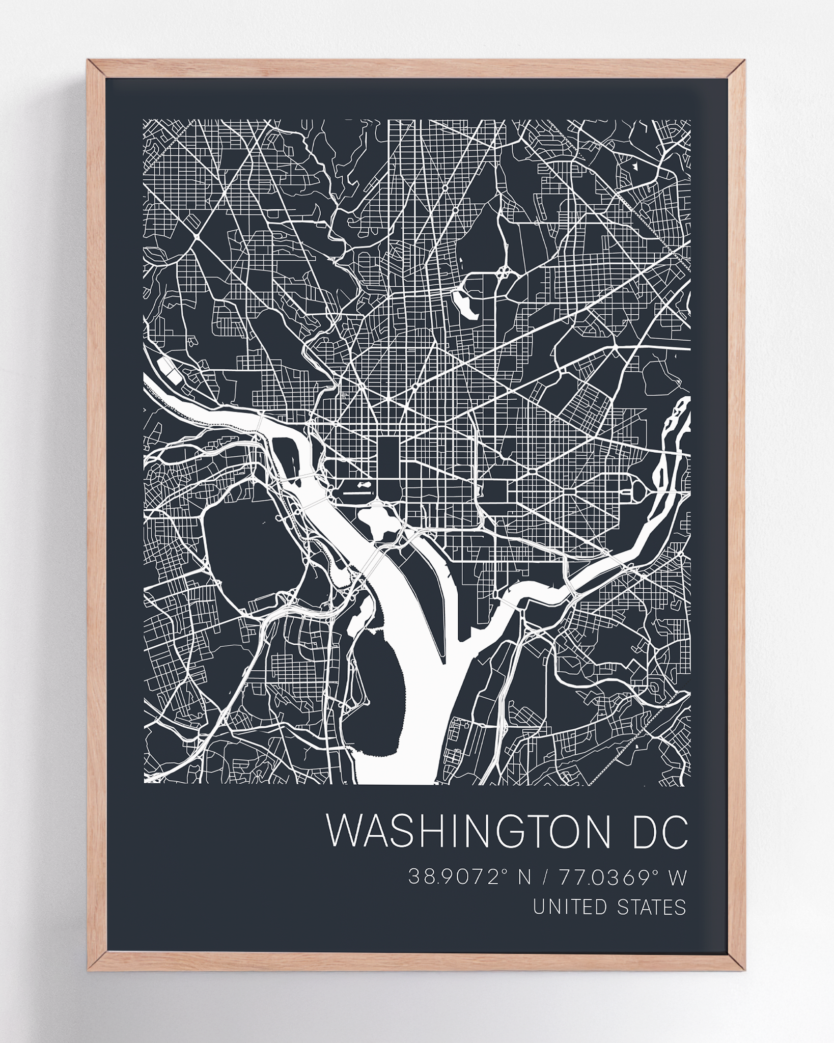 Custom city map print of any destination, framed wall art featuring personalized street layouts and location details—ideal for commemorating special places.