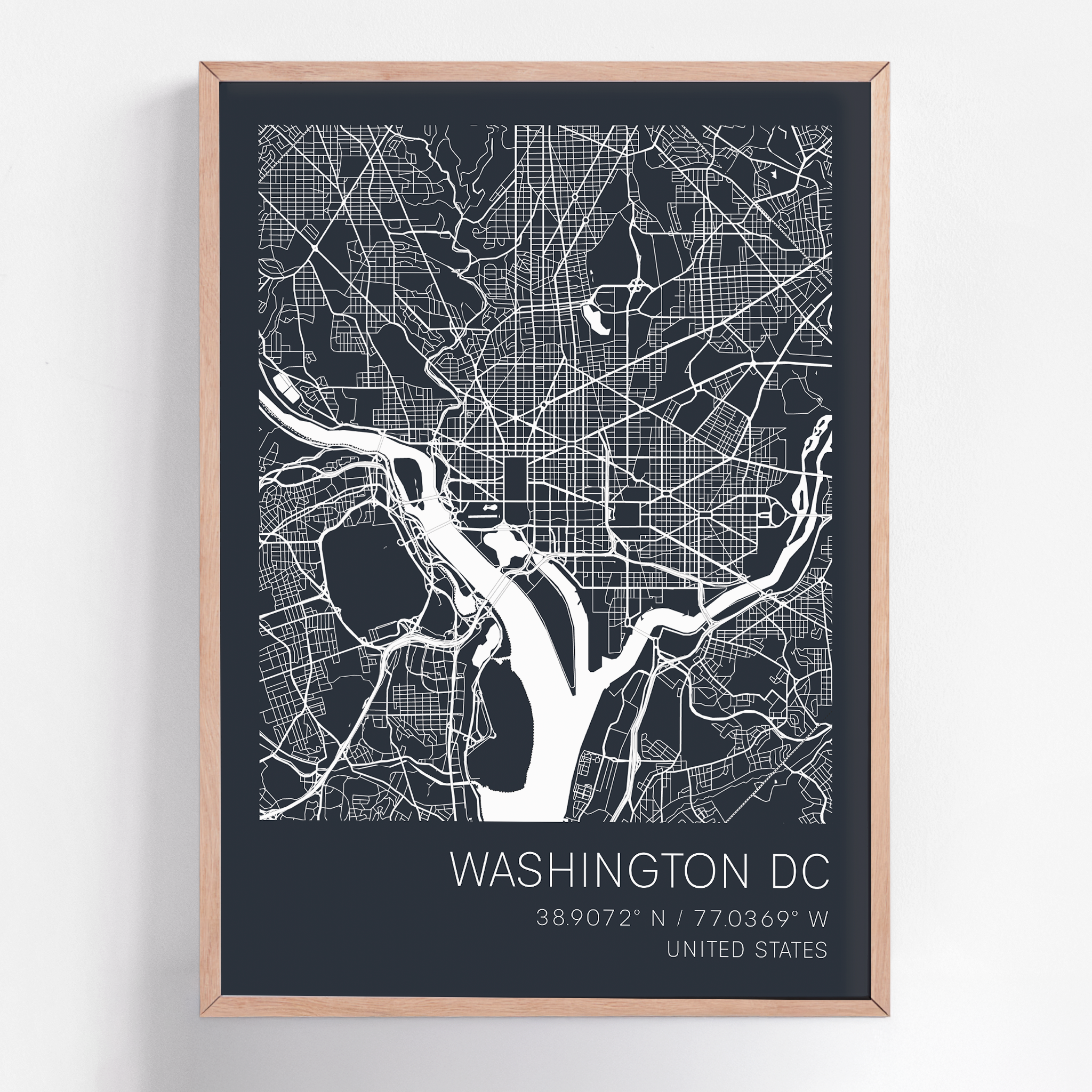Custom city map print of any destination, framed wall art featuring personalized street layouts and location details—ideal for commemorating special places.