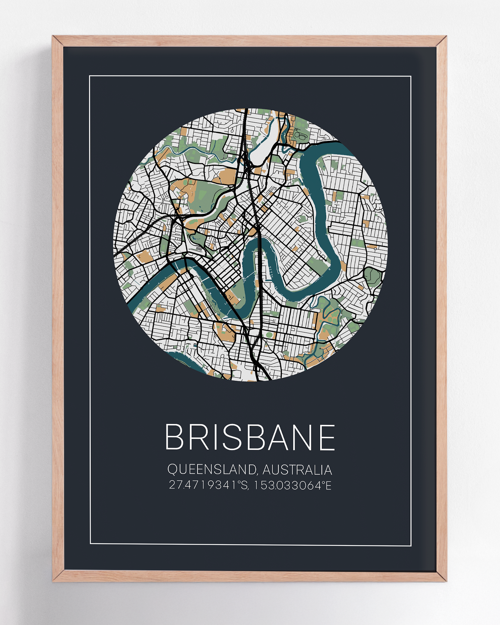Custom framed city map print of any destination—unique wall art capturing the streets of a meaningful place, ideal for celebrating memories or special occasions.