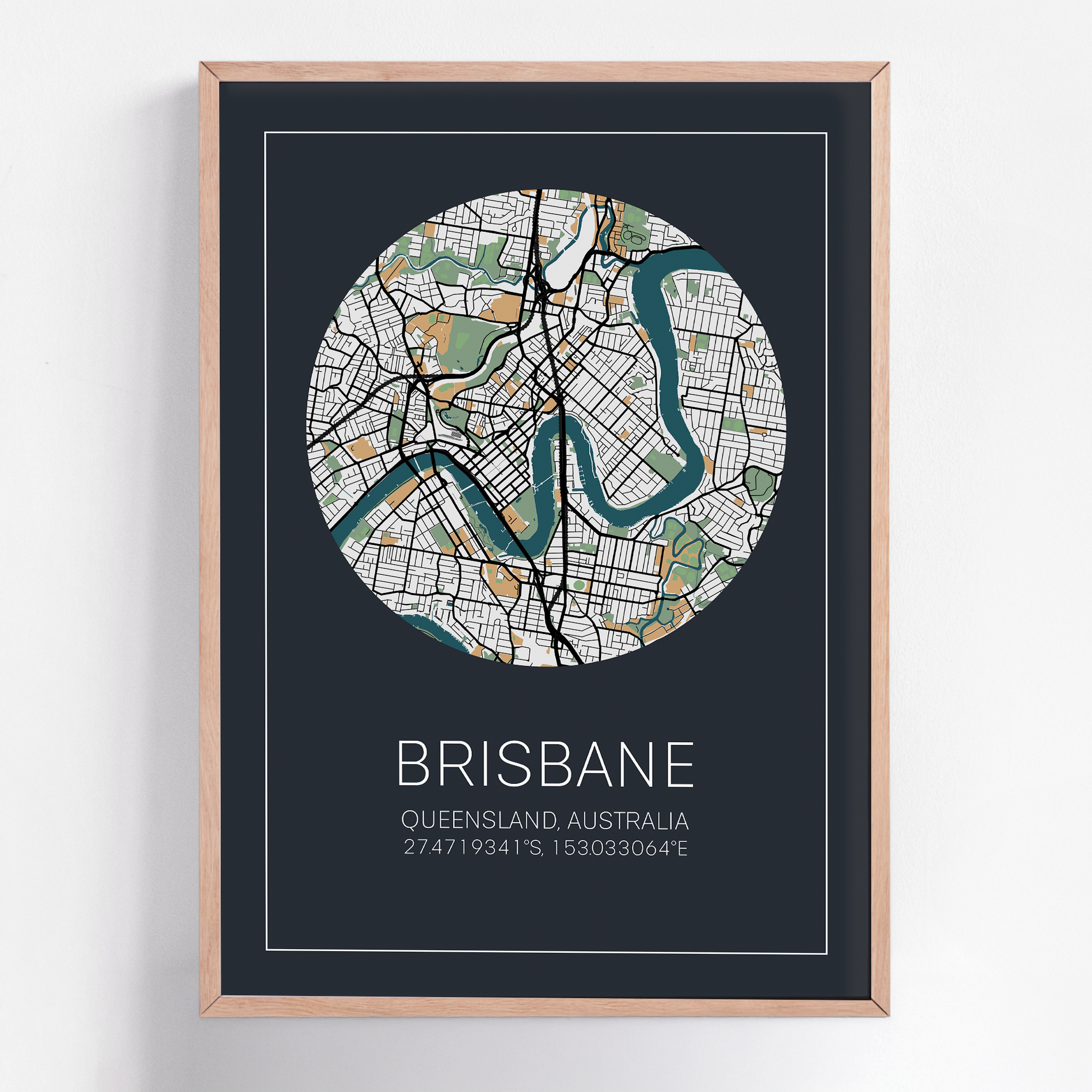 Custom framed city map print of any destination—unique wall art capturing the streets of a meaningful place, ideal for celebrating memories or special occasions.