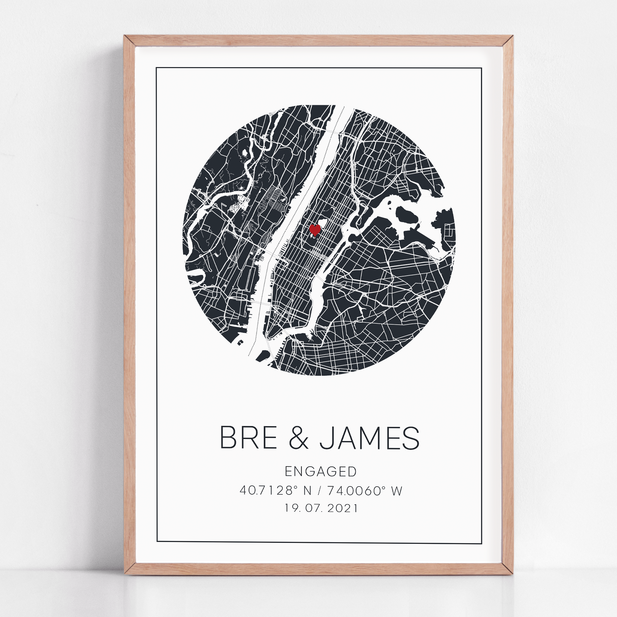wedding gift for wedding morning for bride framed wedding location