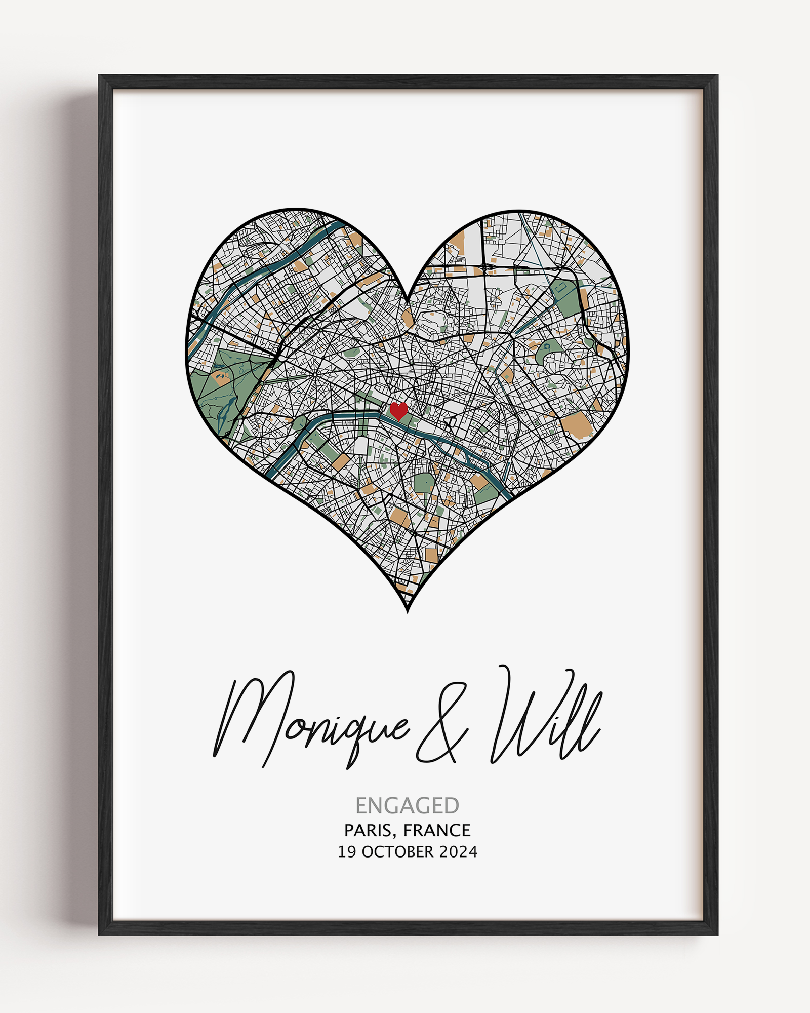 where it all began custom gift for partner girlfriend or boyfriend gift for where you first met map with custom names