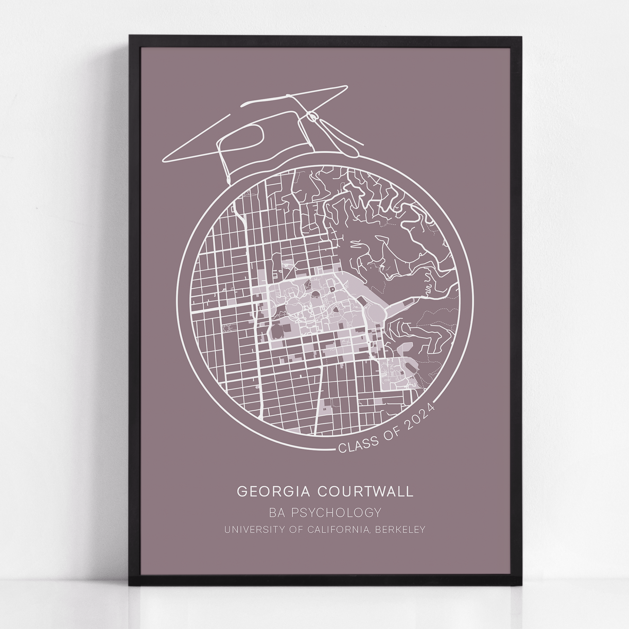 Graduation Map Gift