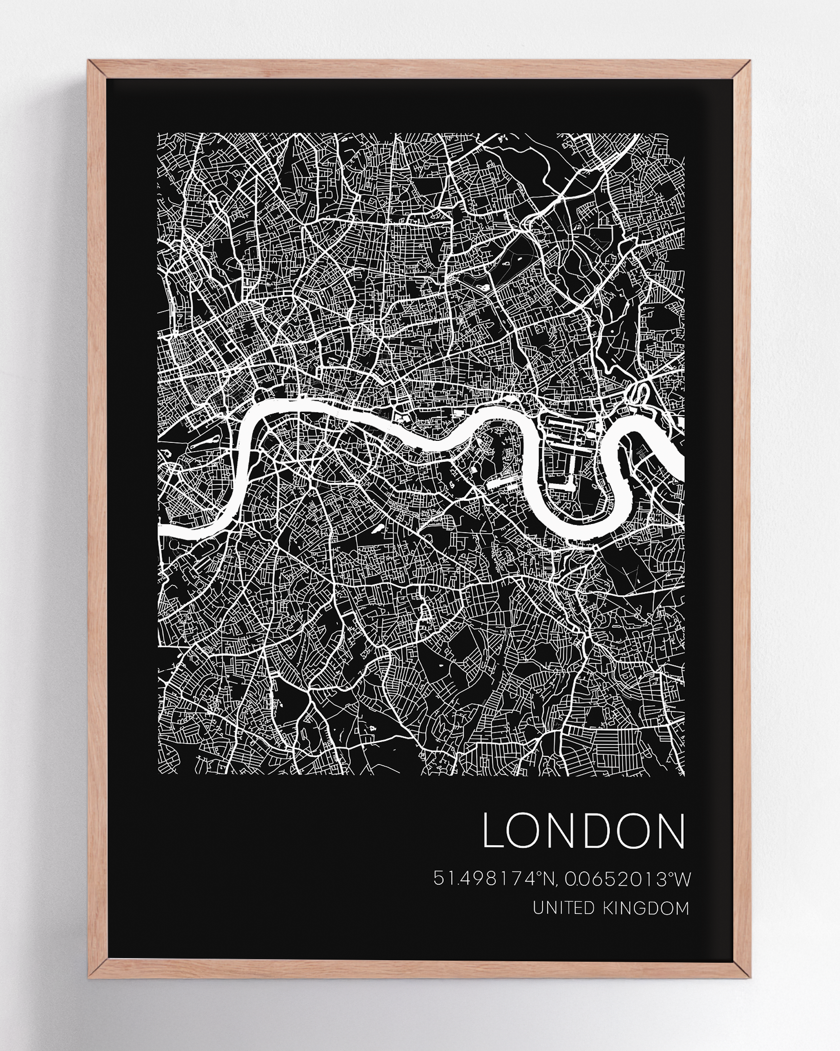 Custom city map print of any destination, framed wall art featuring personalized street layouts and location details—ideal for commemorating special places.