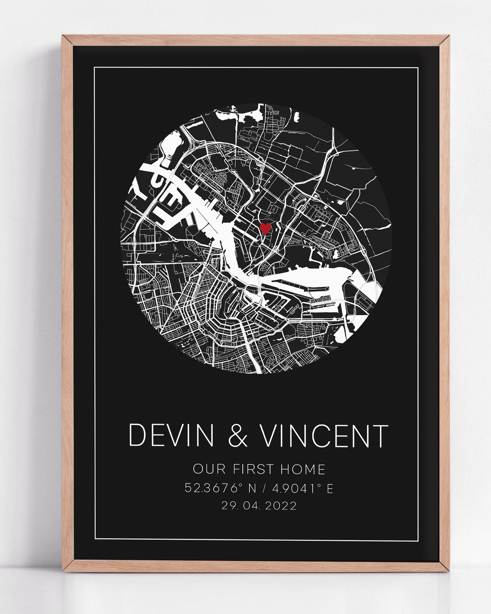 New Homeowner gift for first home, home sweet home map print