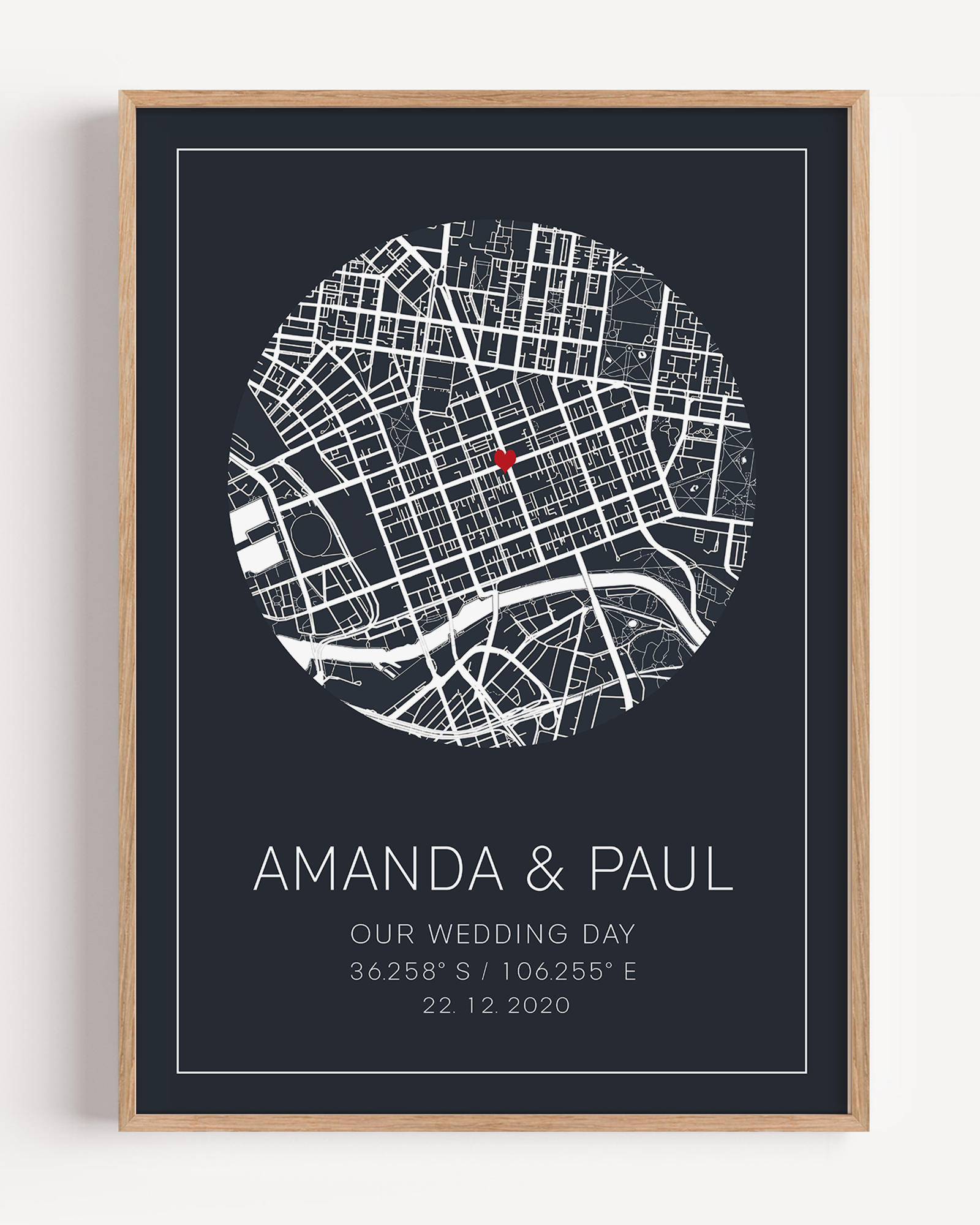 wedding gift for wedding morning for bride framed wedding location