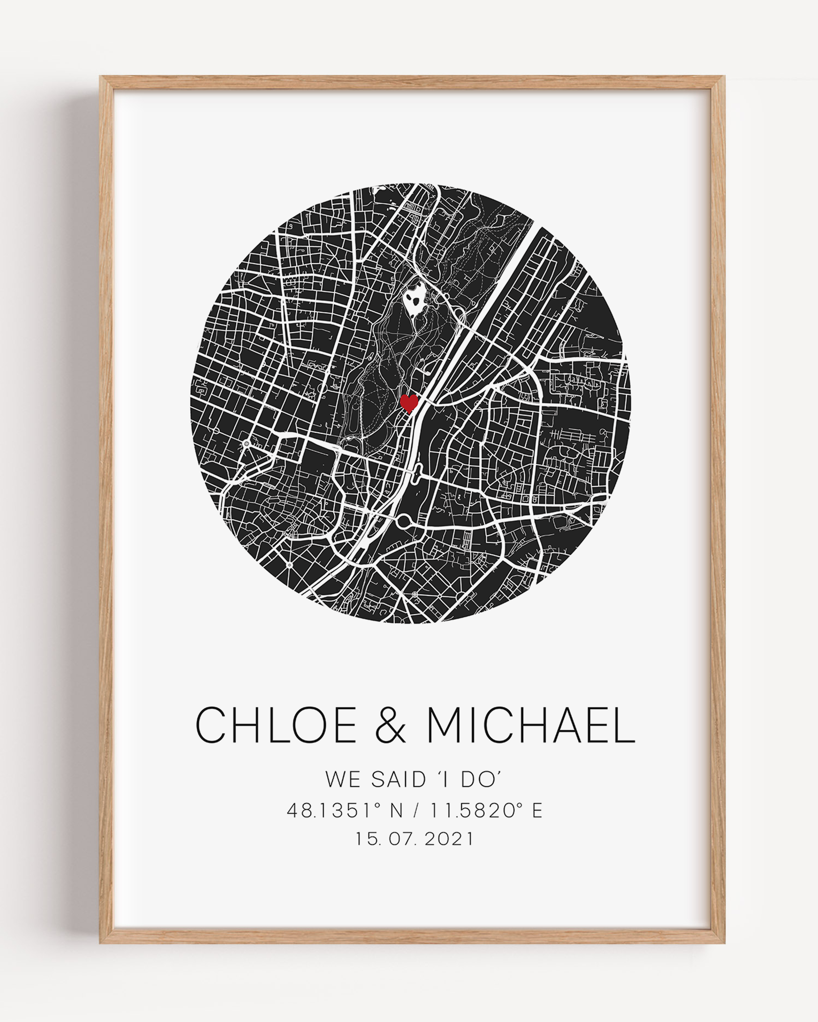 wedding gift for wedding morning for bride framed wedding location