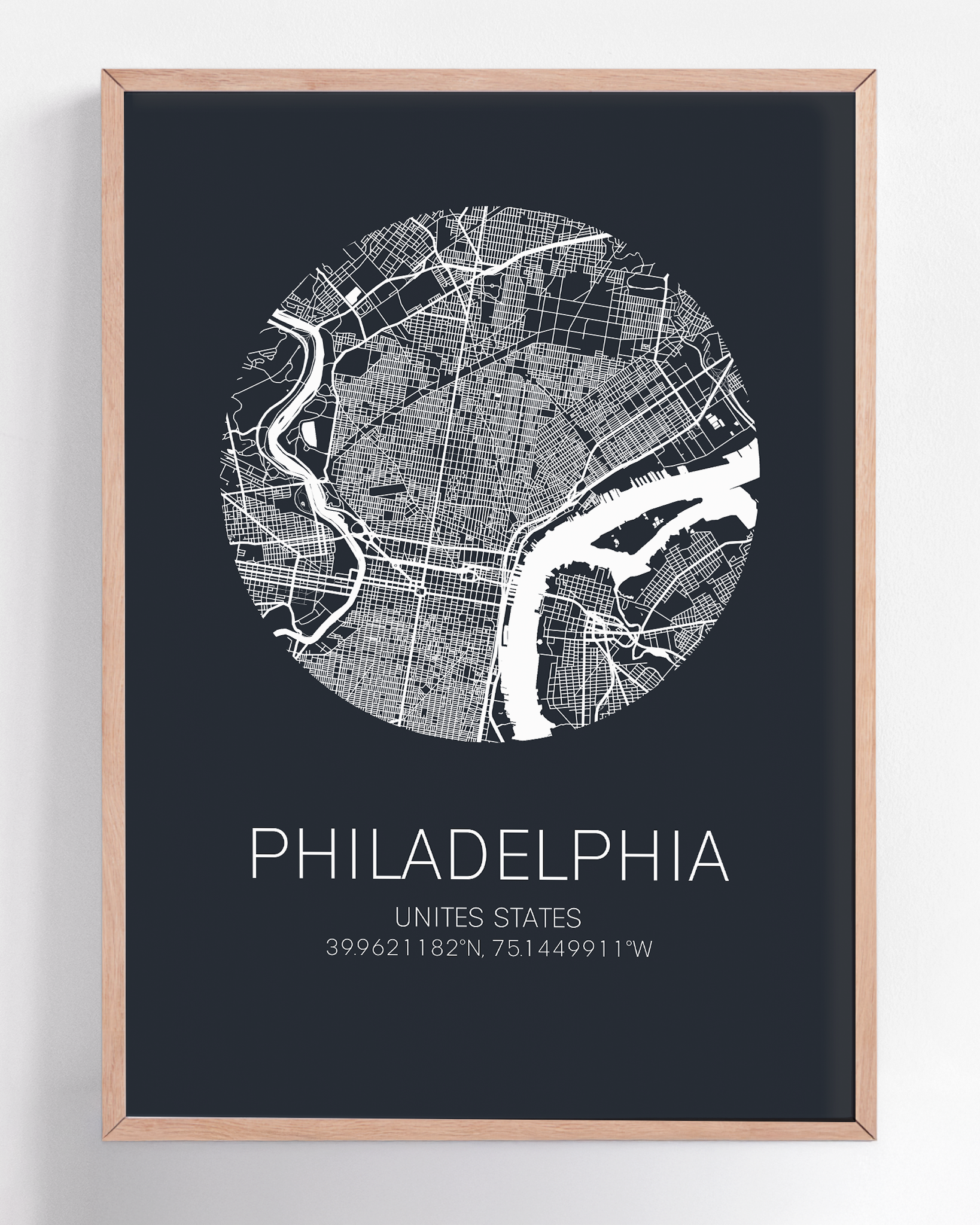 Custom city map print of any destination, framed wall art featuring personalized street layouts and location details—ideal for commemorating special places.