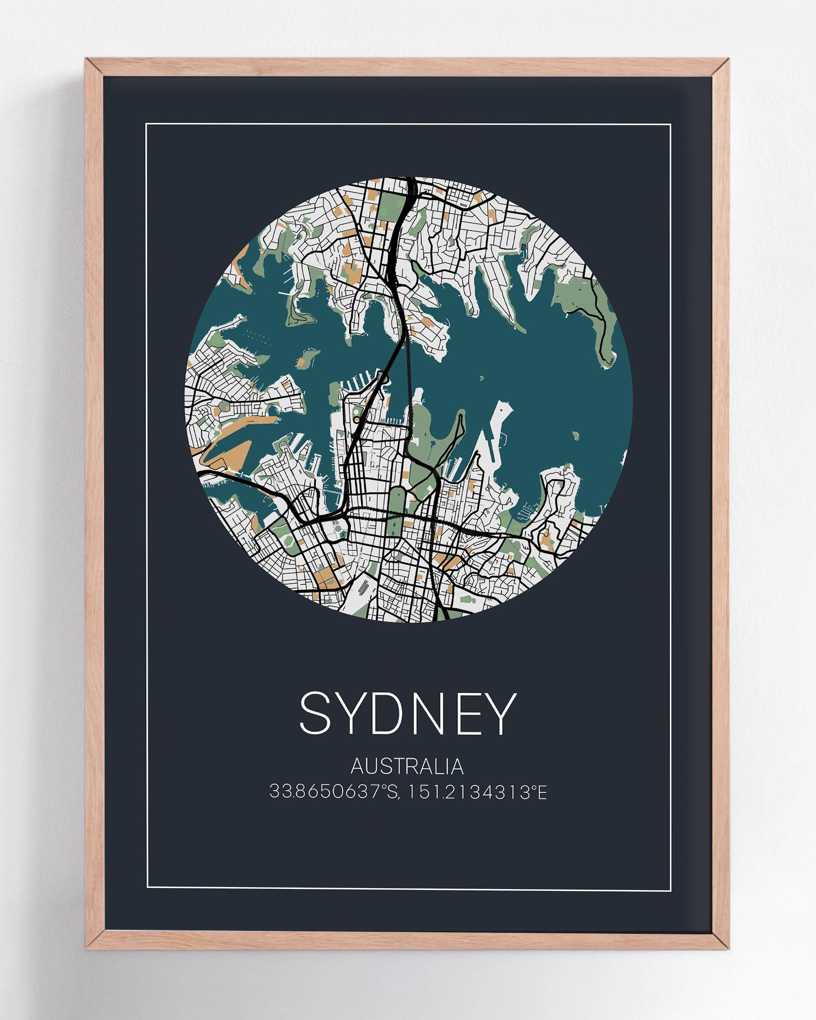 Custom framed city map print of any destination—unique wall art capturing the streets of a meaningful place, ideal for celebrating memories or special occasions.