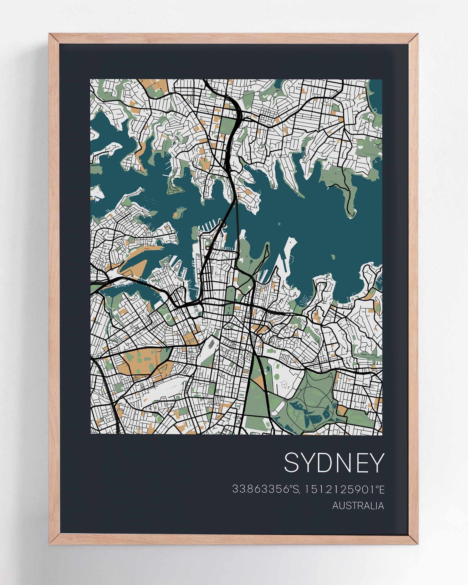 Custom framed city map print of any destination—unique wall art capturing the streets of a meaningful place, ideal for celebrating memories or special occasions.