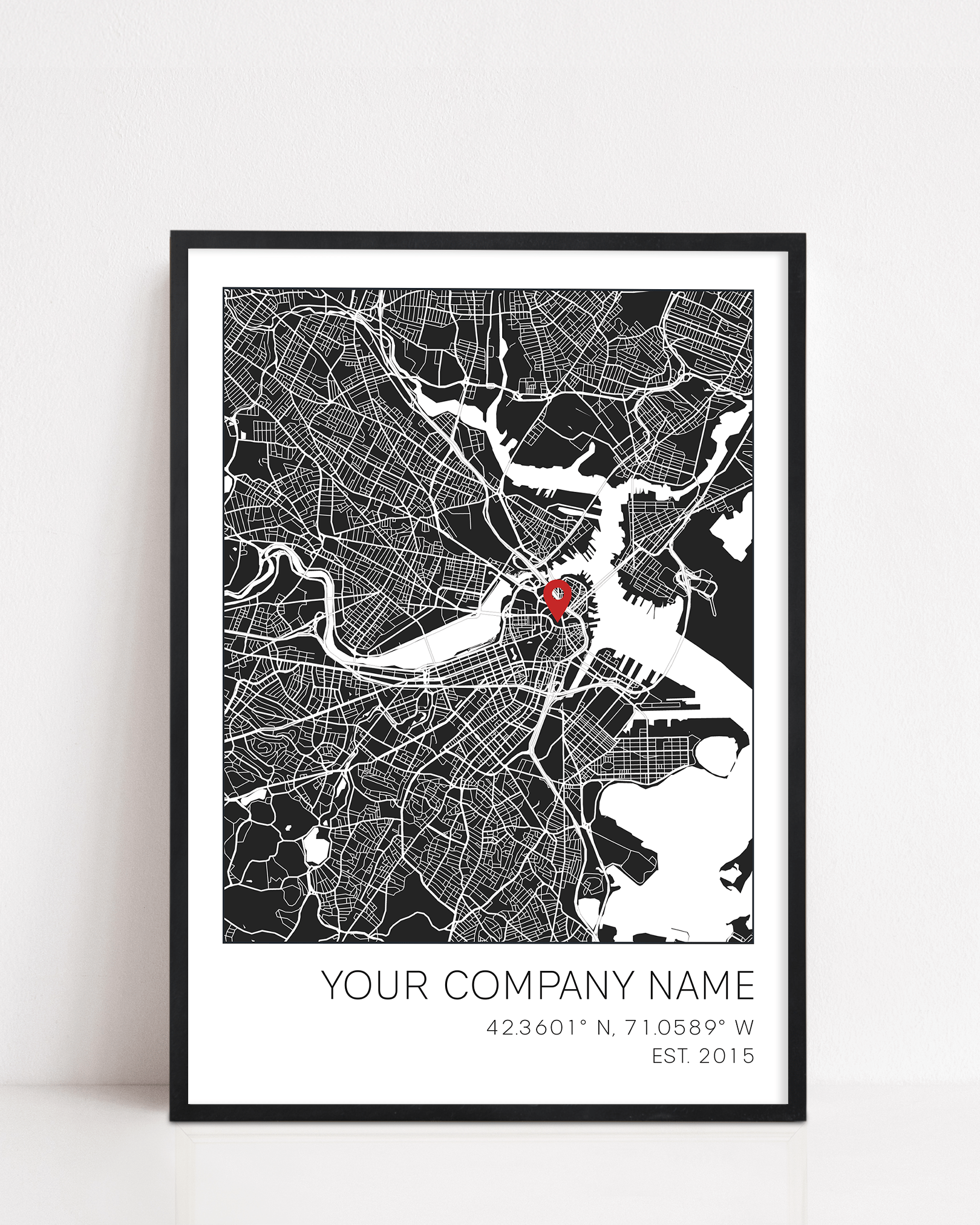 A company location anniversary gift framed artwork