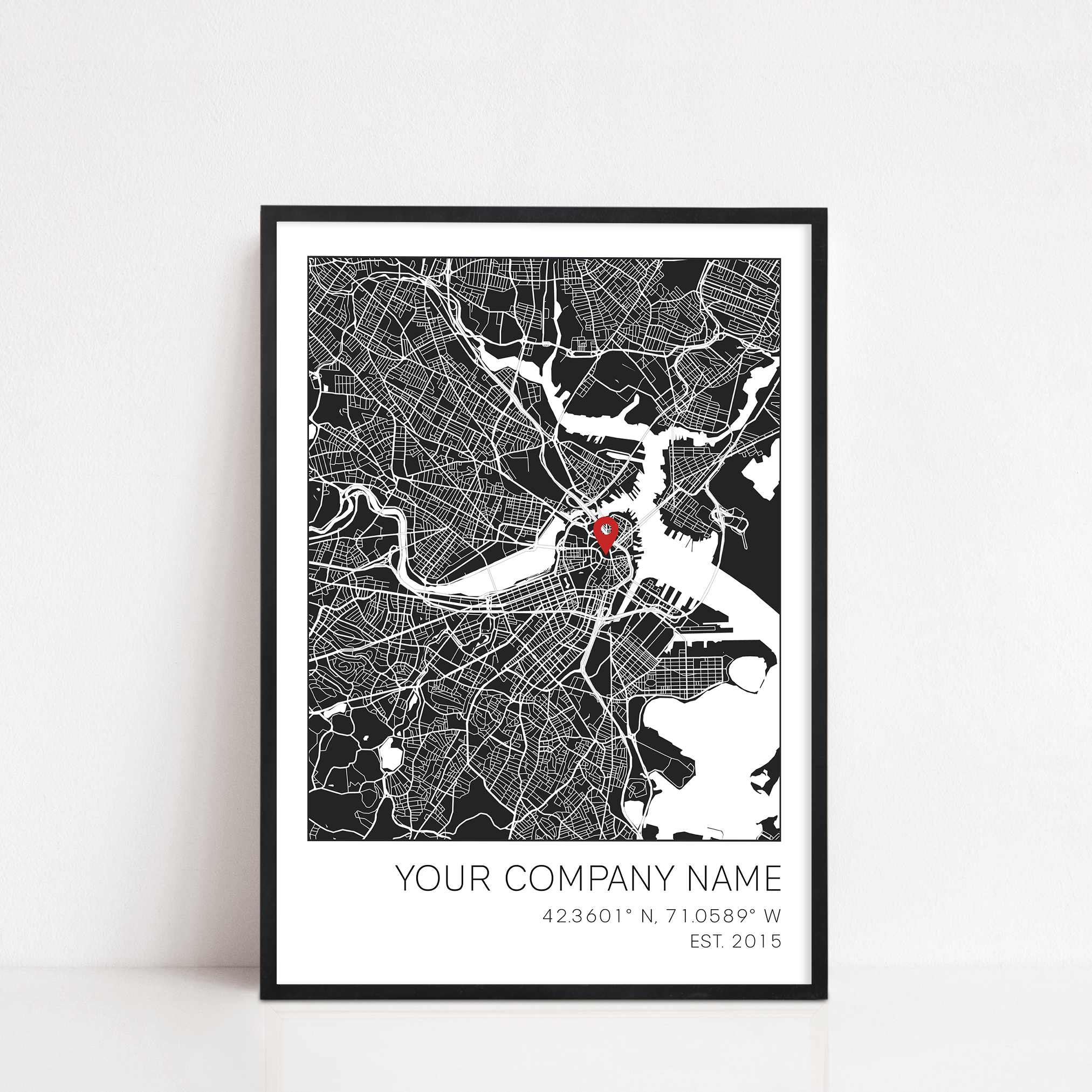 A company location anniversary gift framed artwork