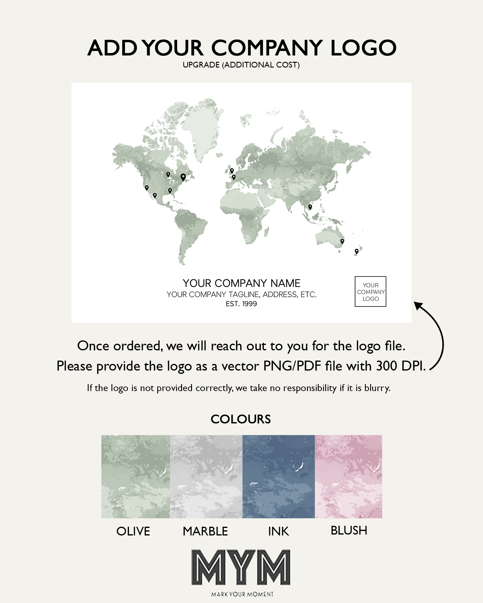 company global expansion map framed artwork