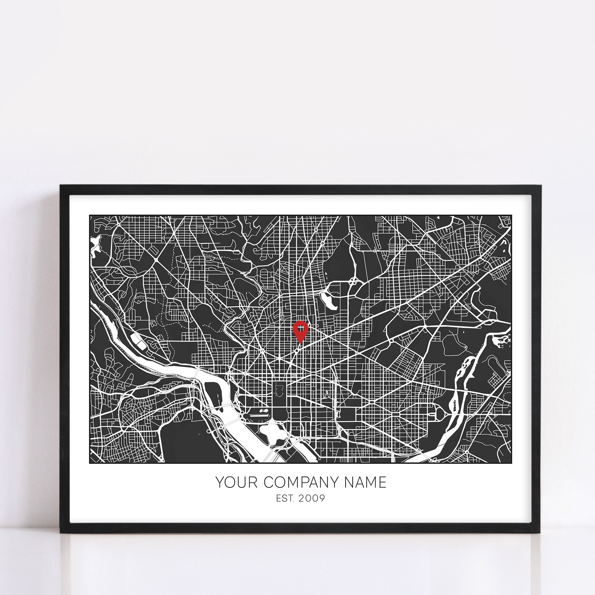 A business anniversary gift for owner framed print