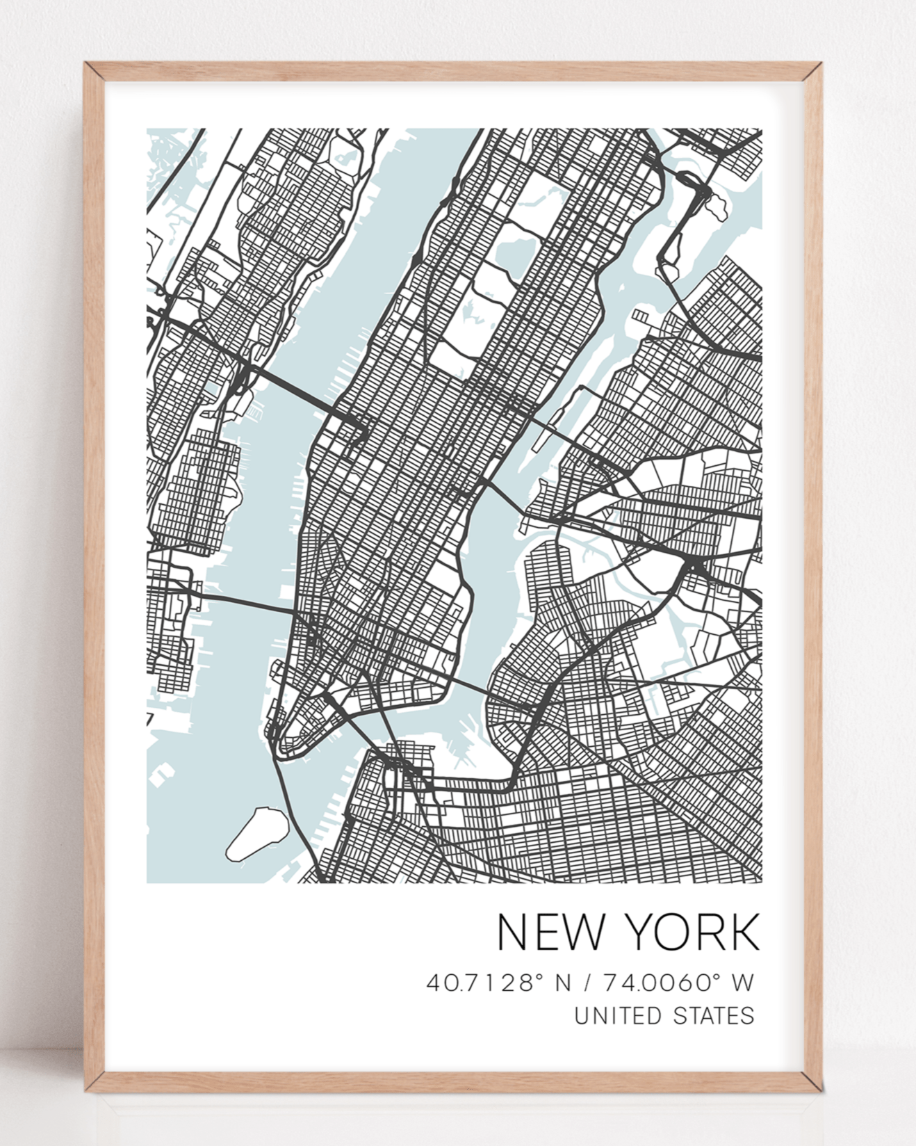 new york map print