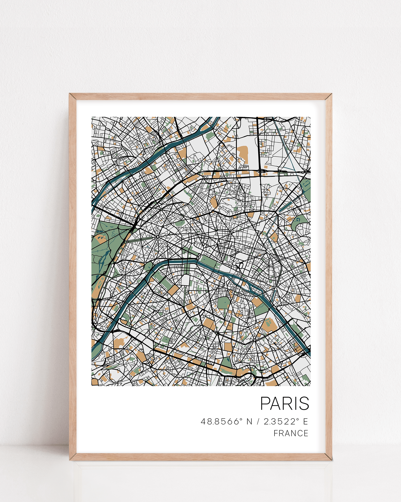 paris map print
