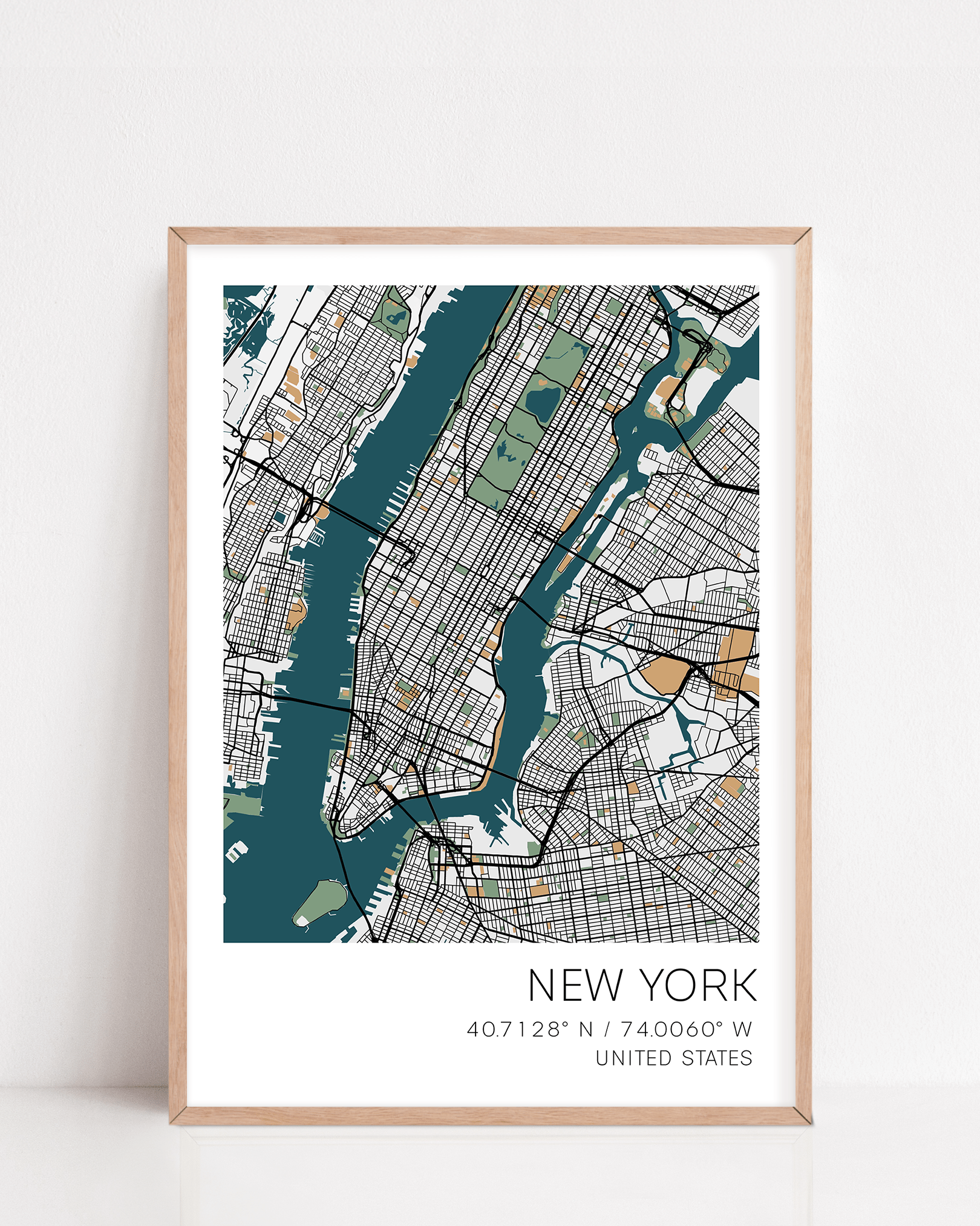 new york map print