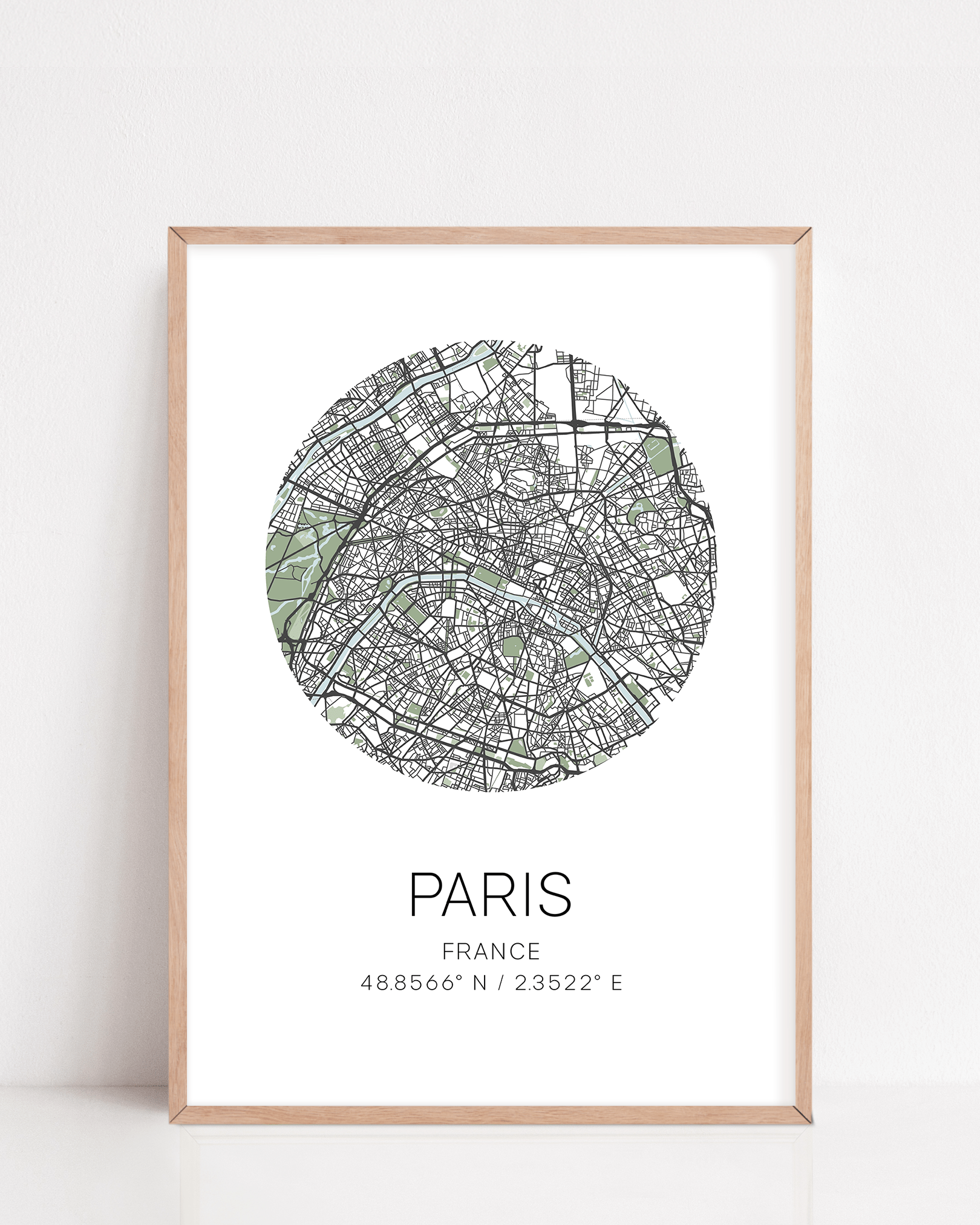 paris map print