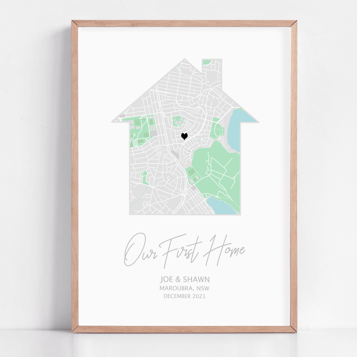 Custom New Home Map Print, New House Gift, Housewarming Gifts For Couples -  Best Personalized Gifts For Everyone