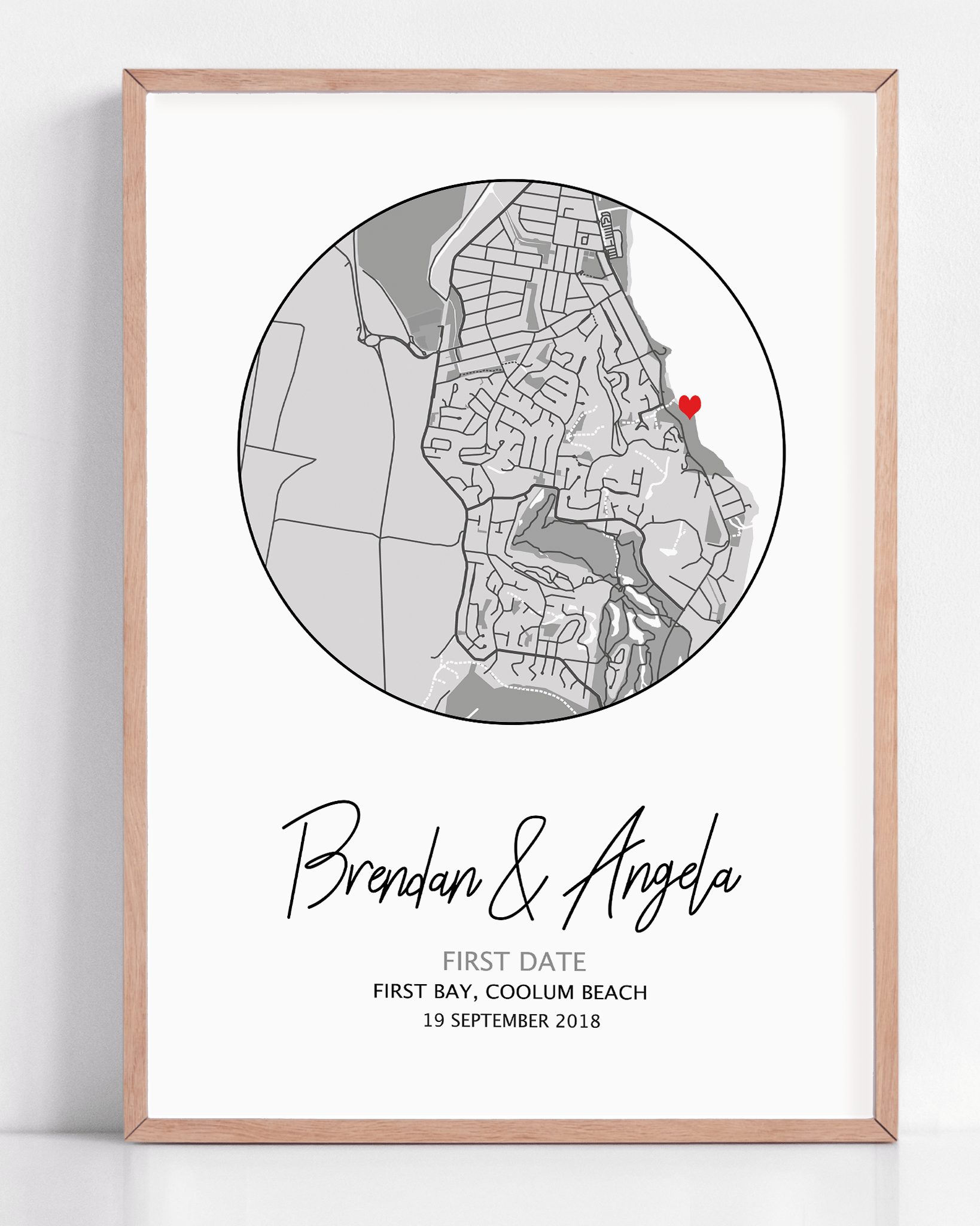 first met gift custom map