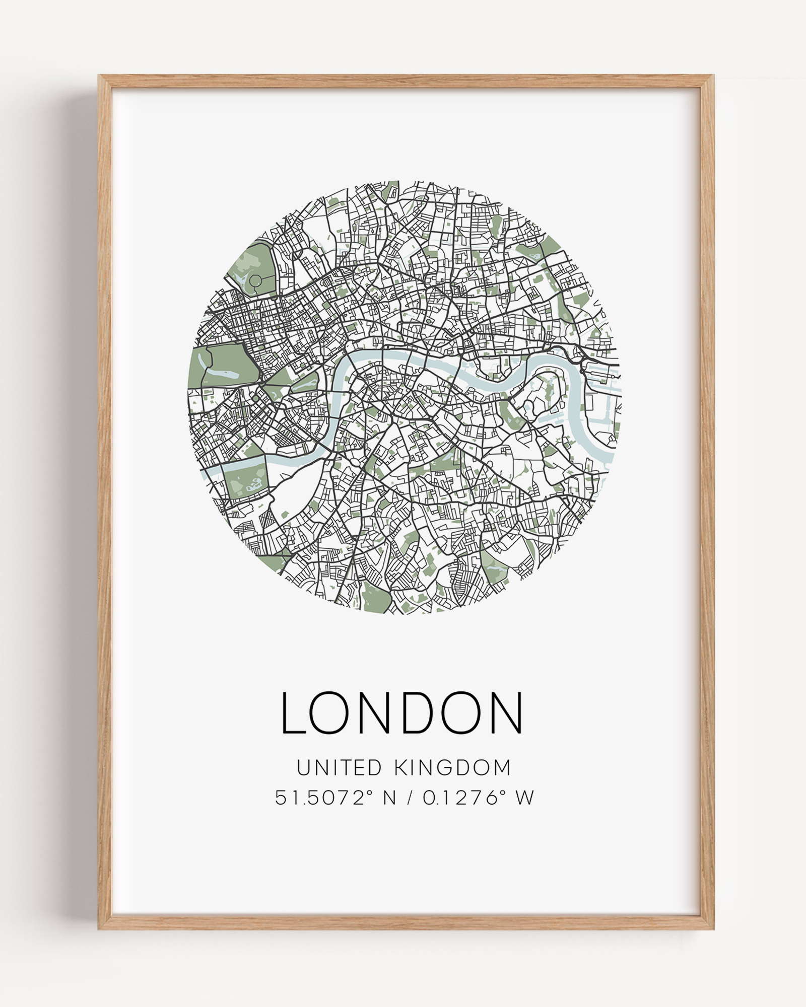 london city map print