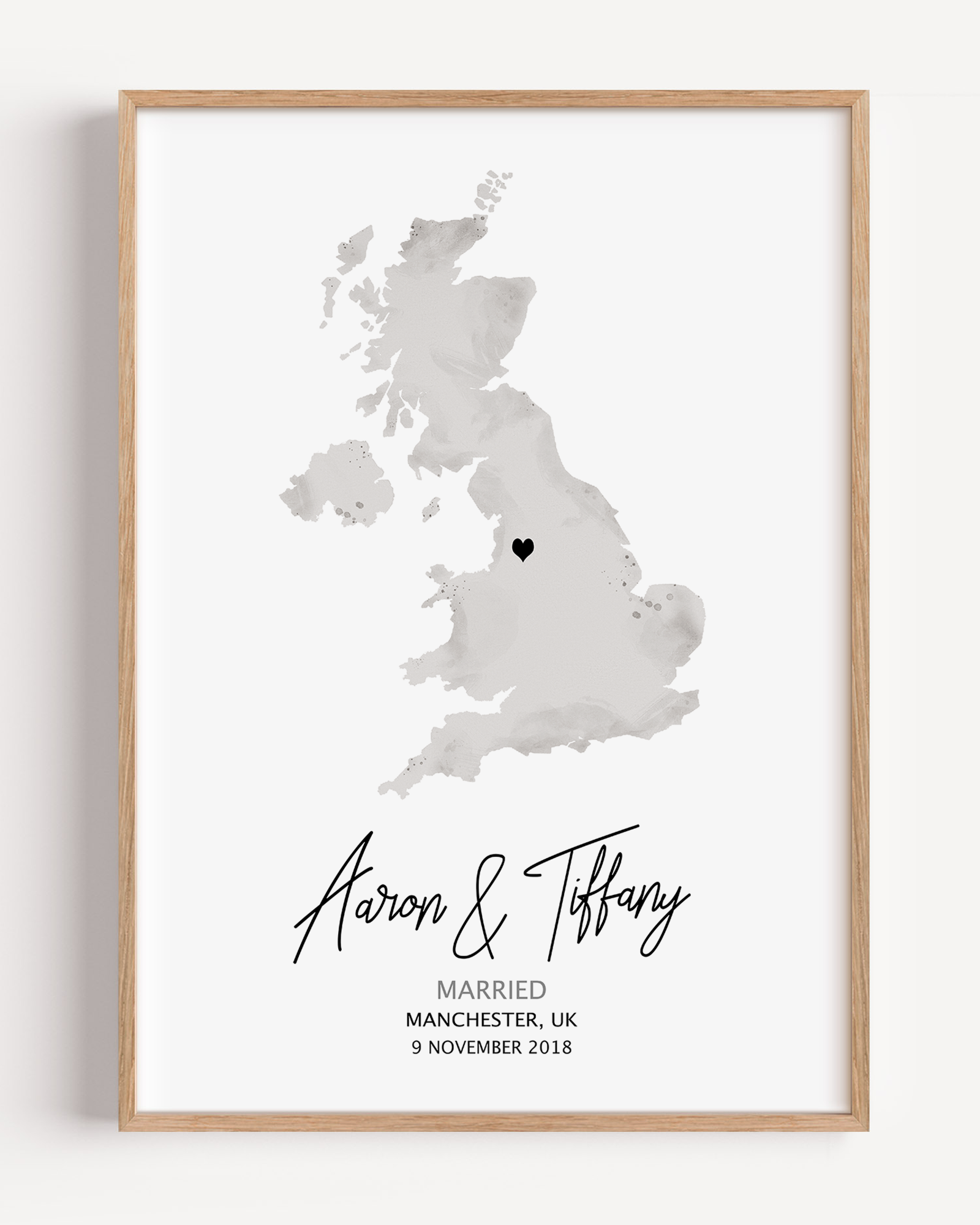 married gift custom frame