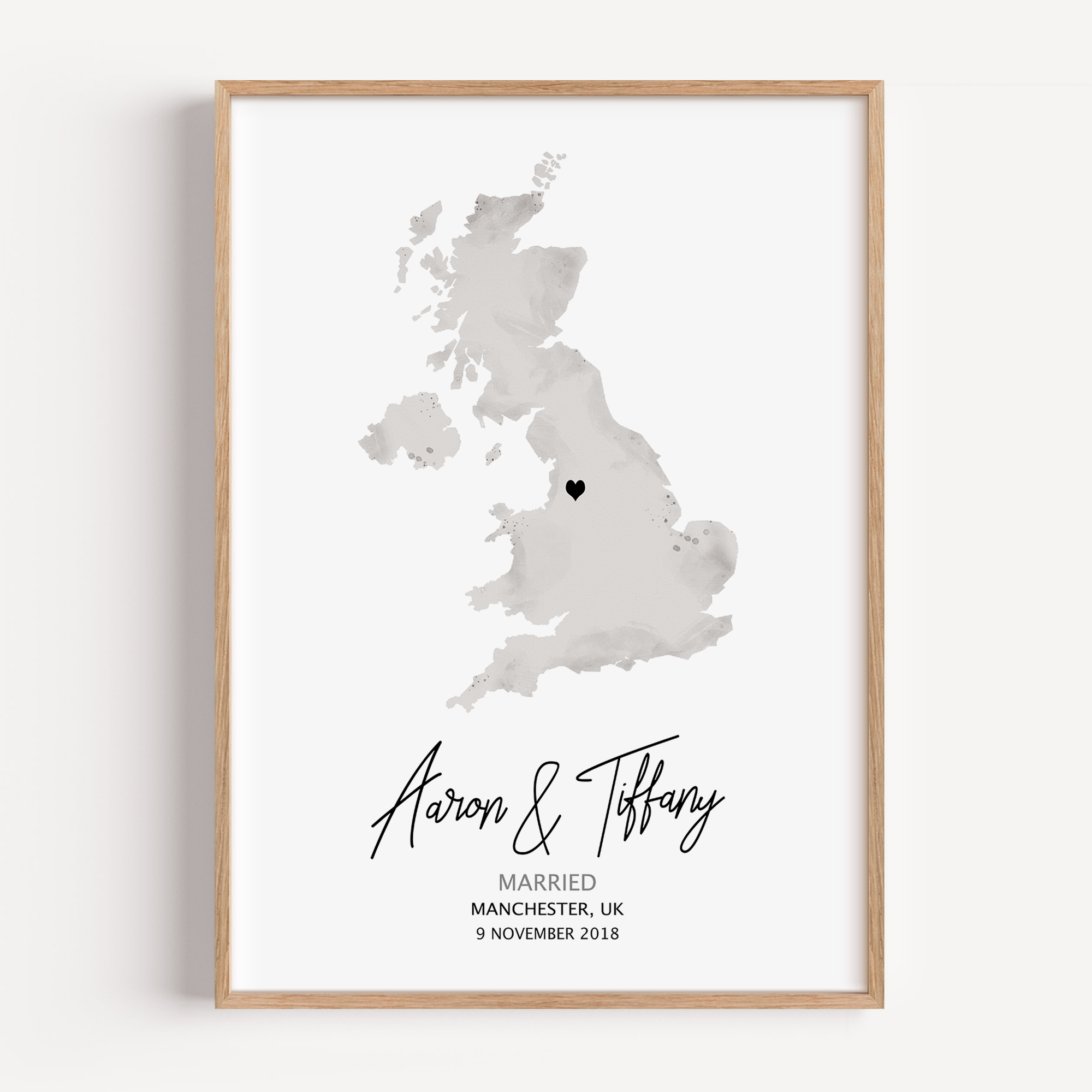 married gift custom frame