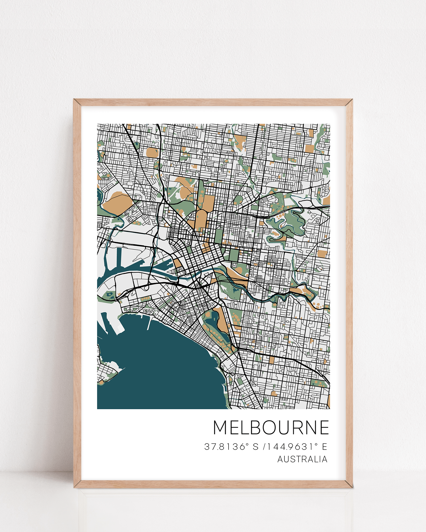 Melbourne city map