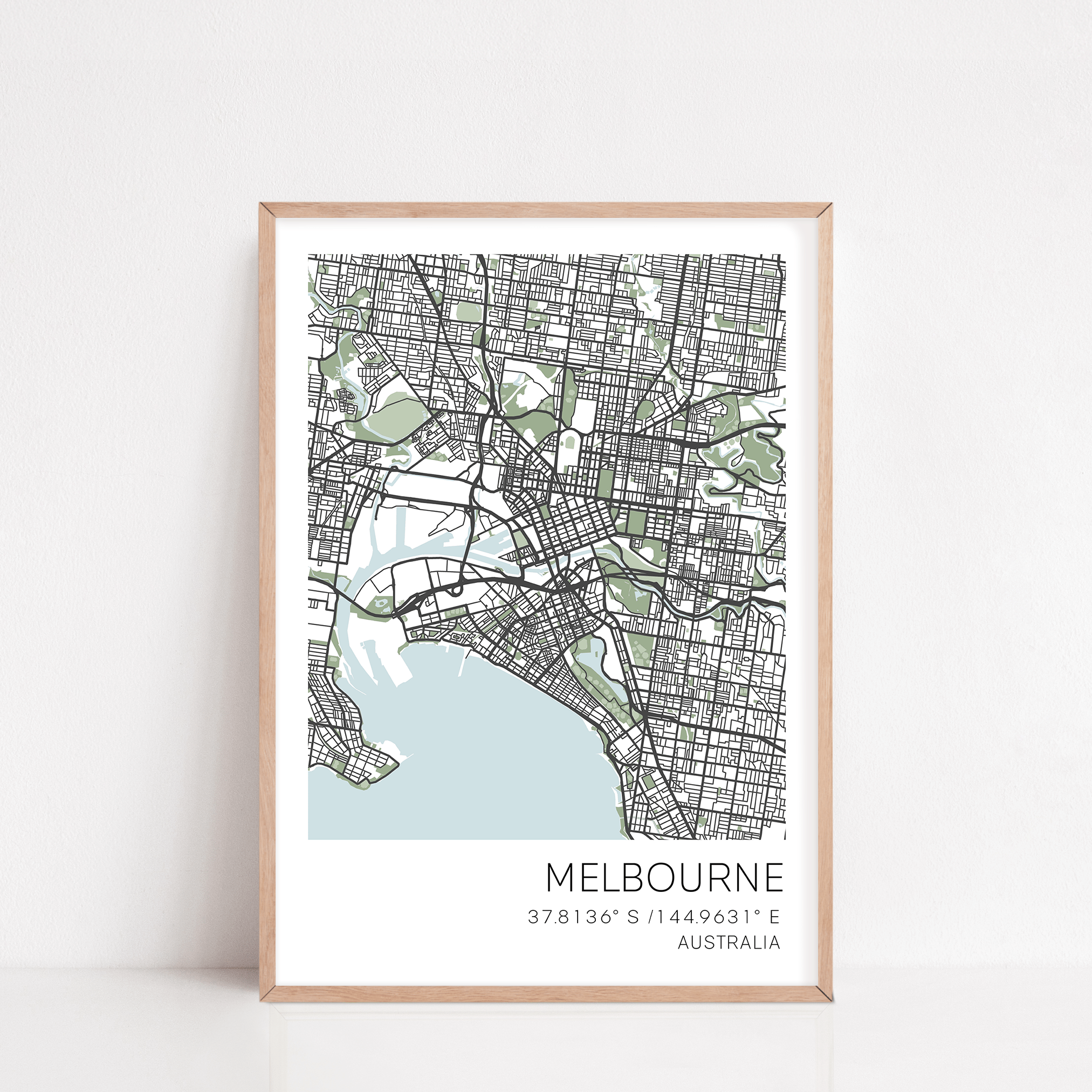 Melbourne city map
