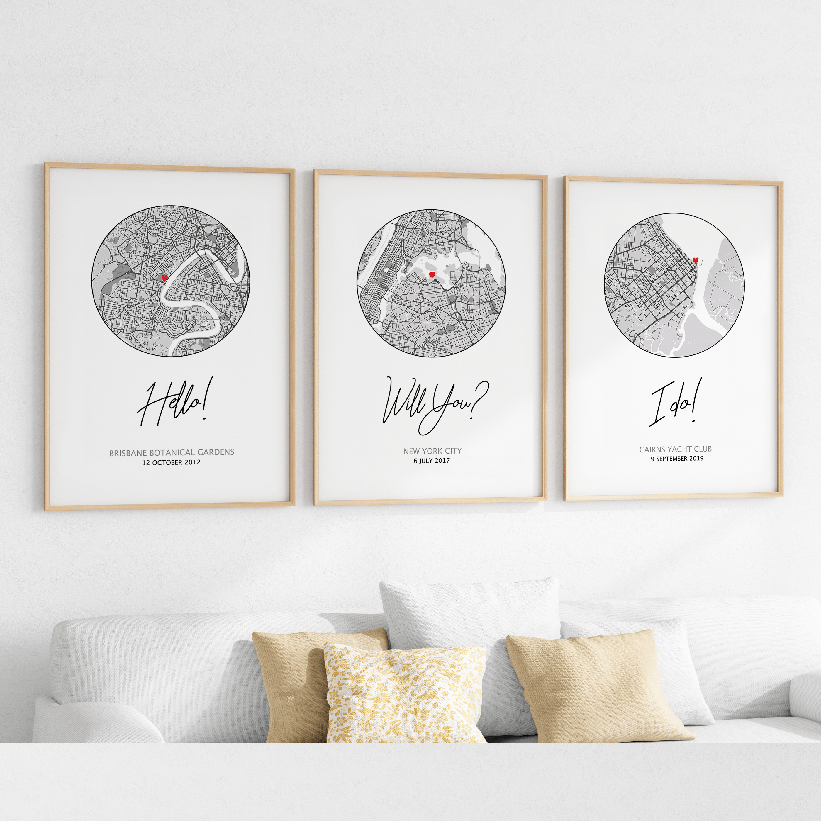 hello will you i do framed artwork of custom map prints