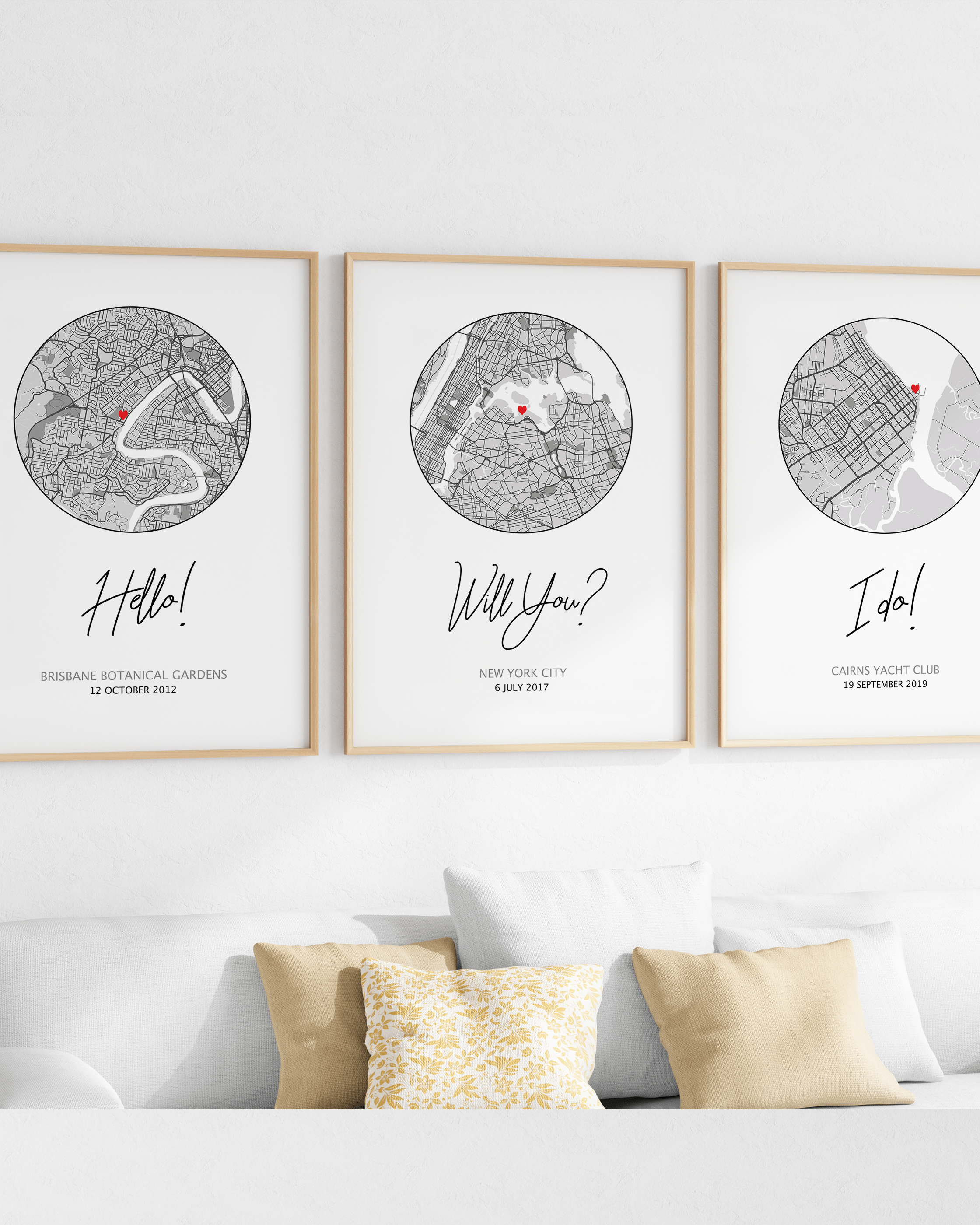hello will you i do framed artwork of custom map prints