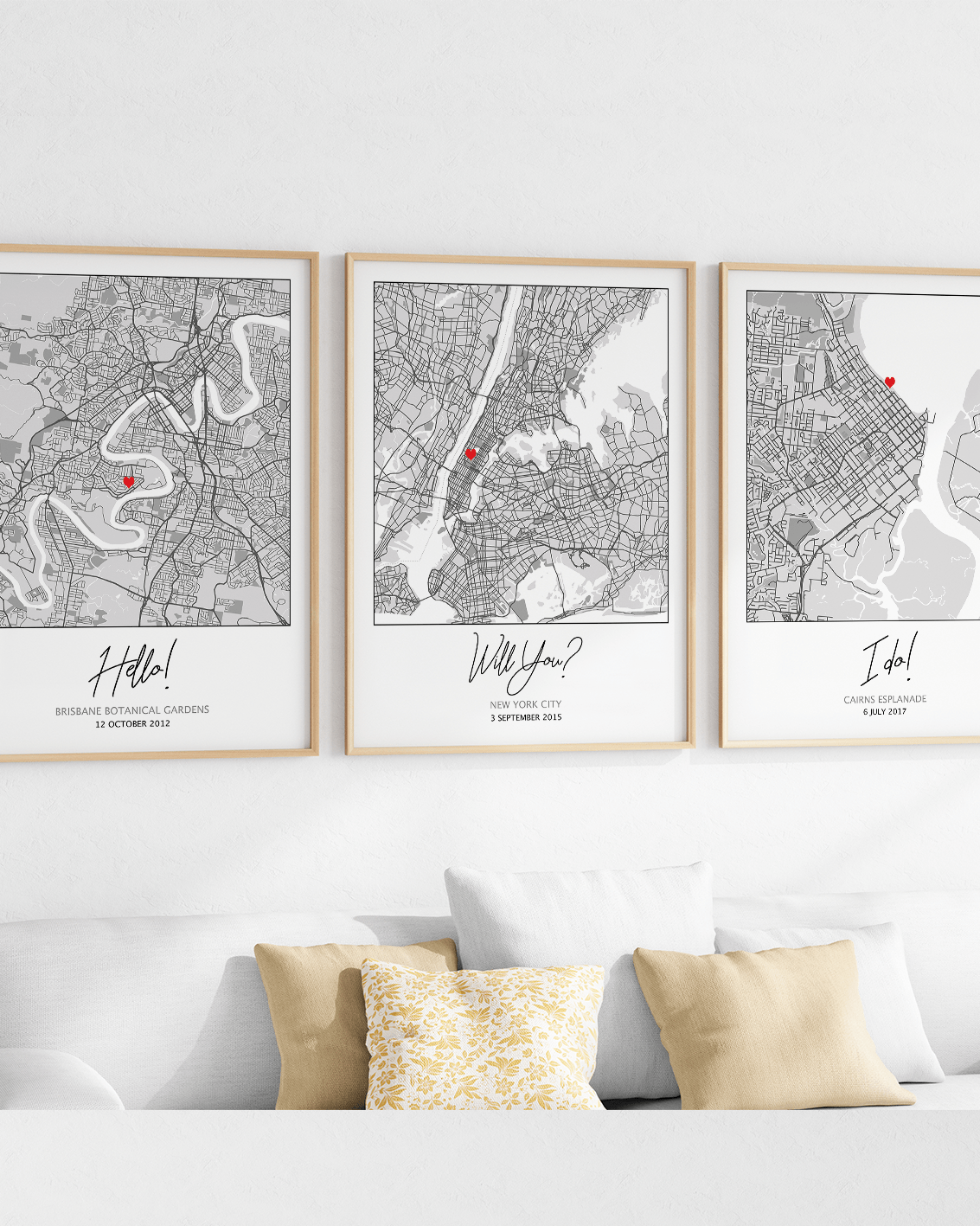 hello will you i do framed artwork of custom map prints