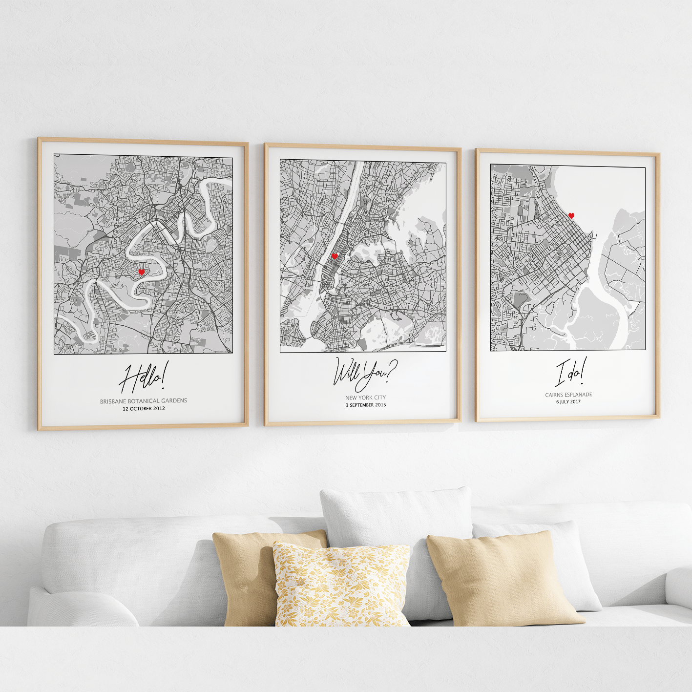 hello will you i do framed artwork of custom map prints