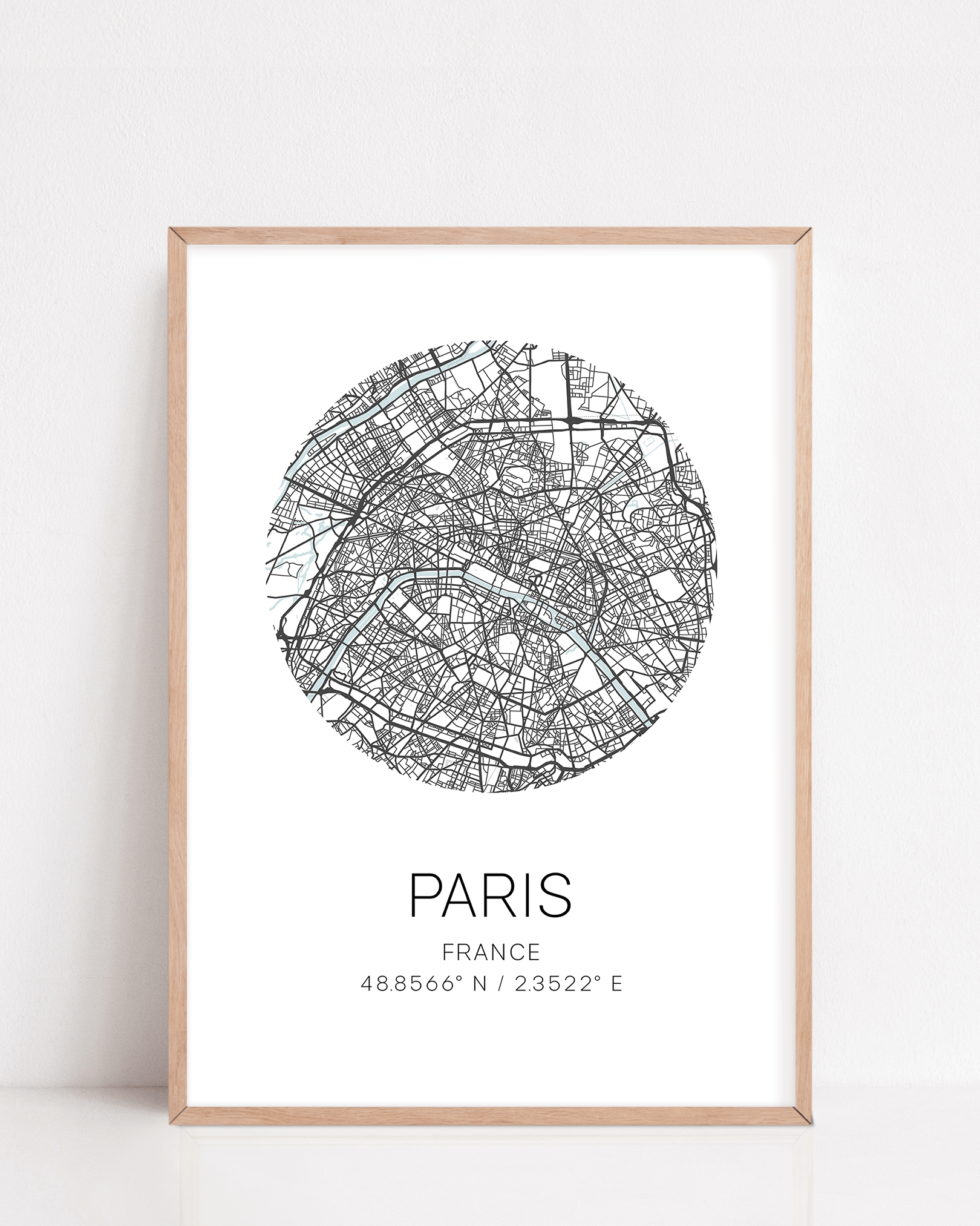 paris city map print