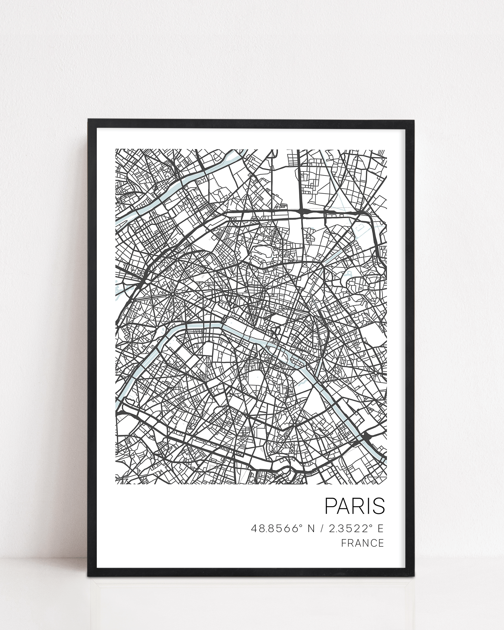 paris city map print