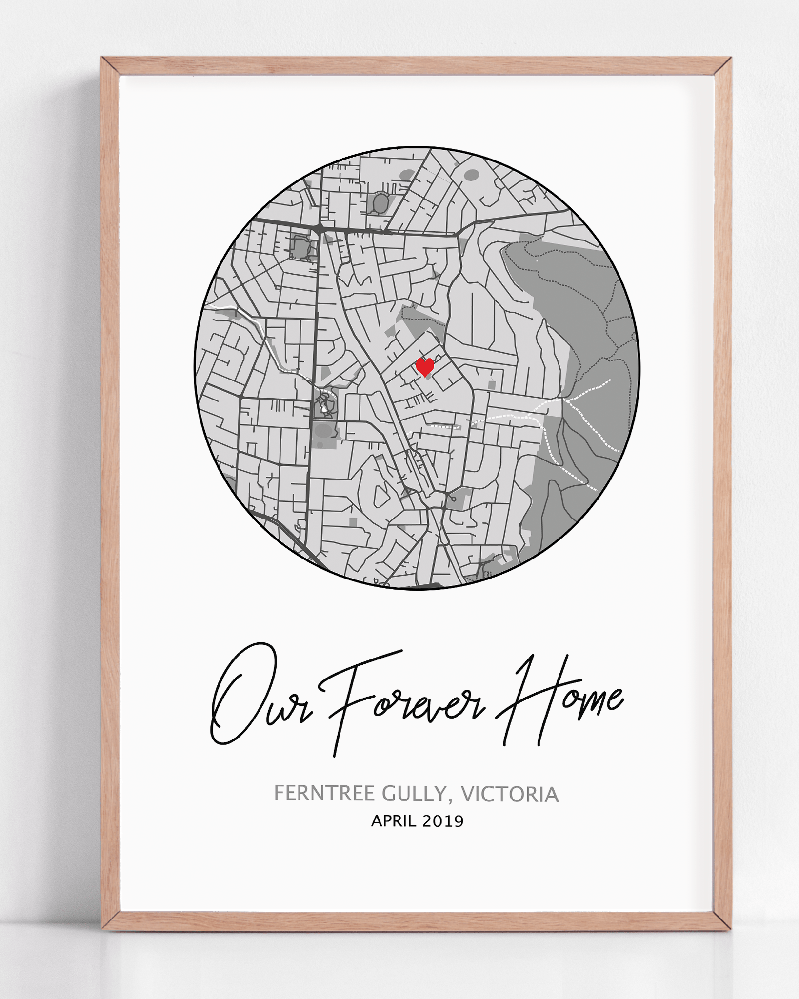 closing gift realtor idea framed map