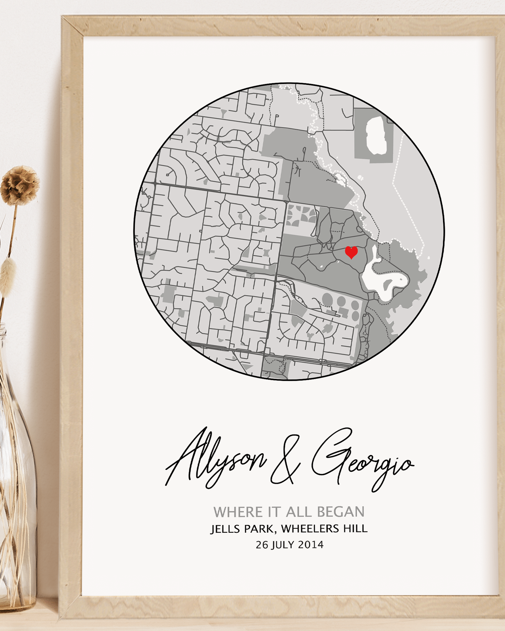 where it all began map print