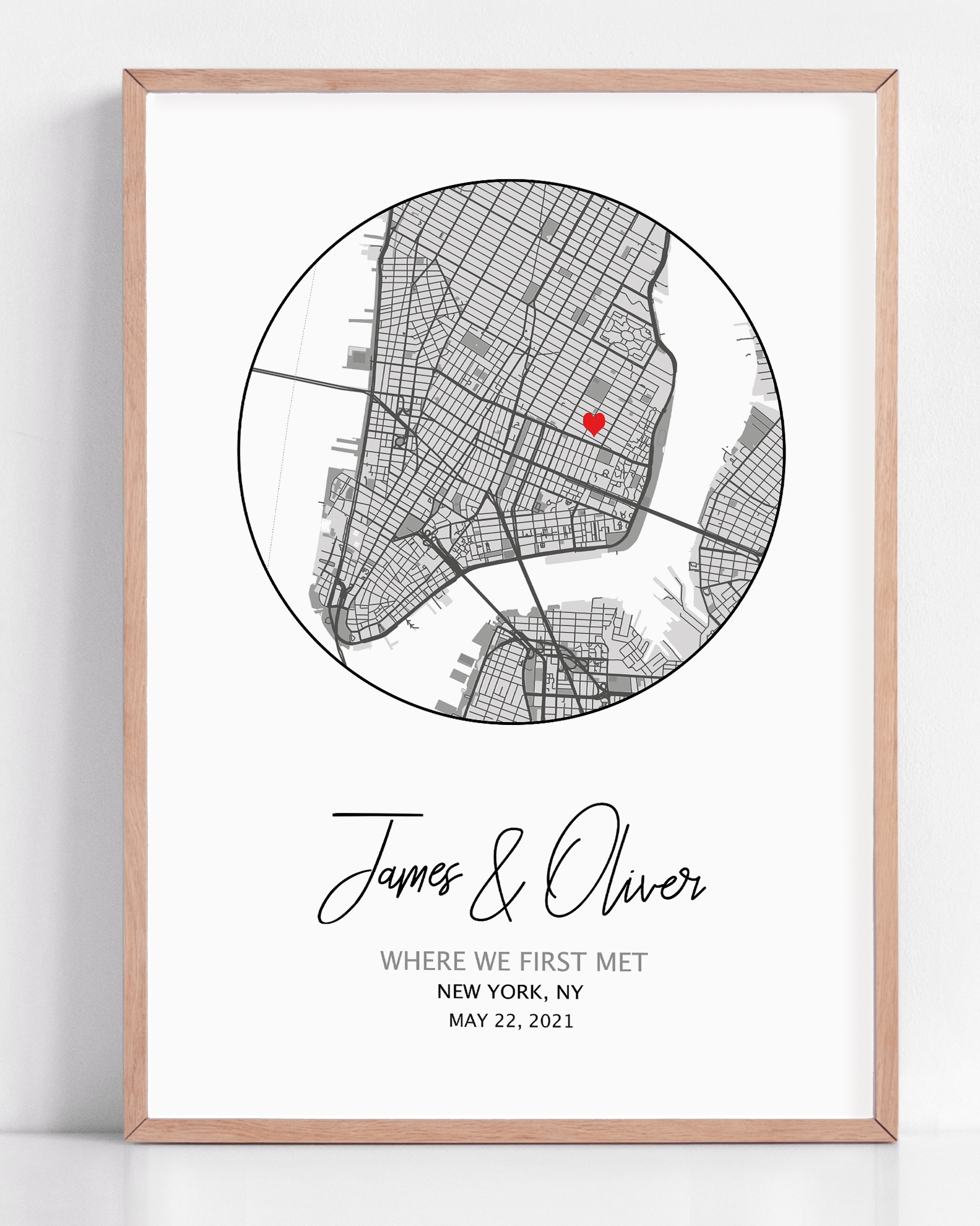 where we met custom gift