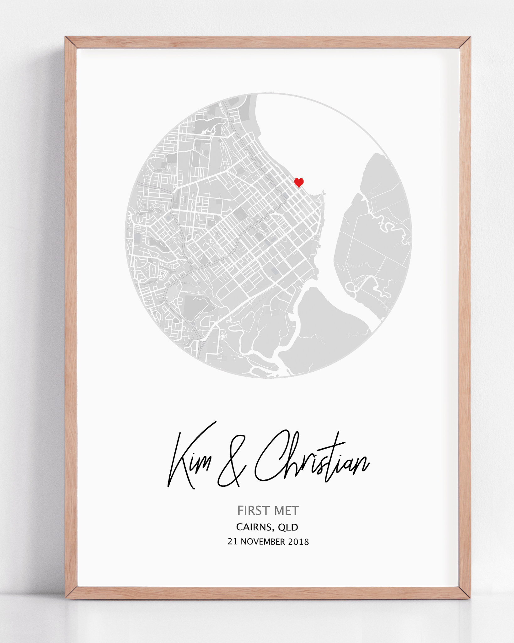 where we met custom gift