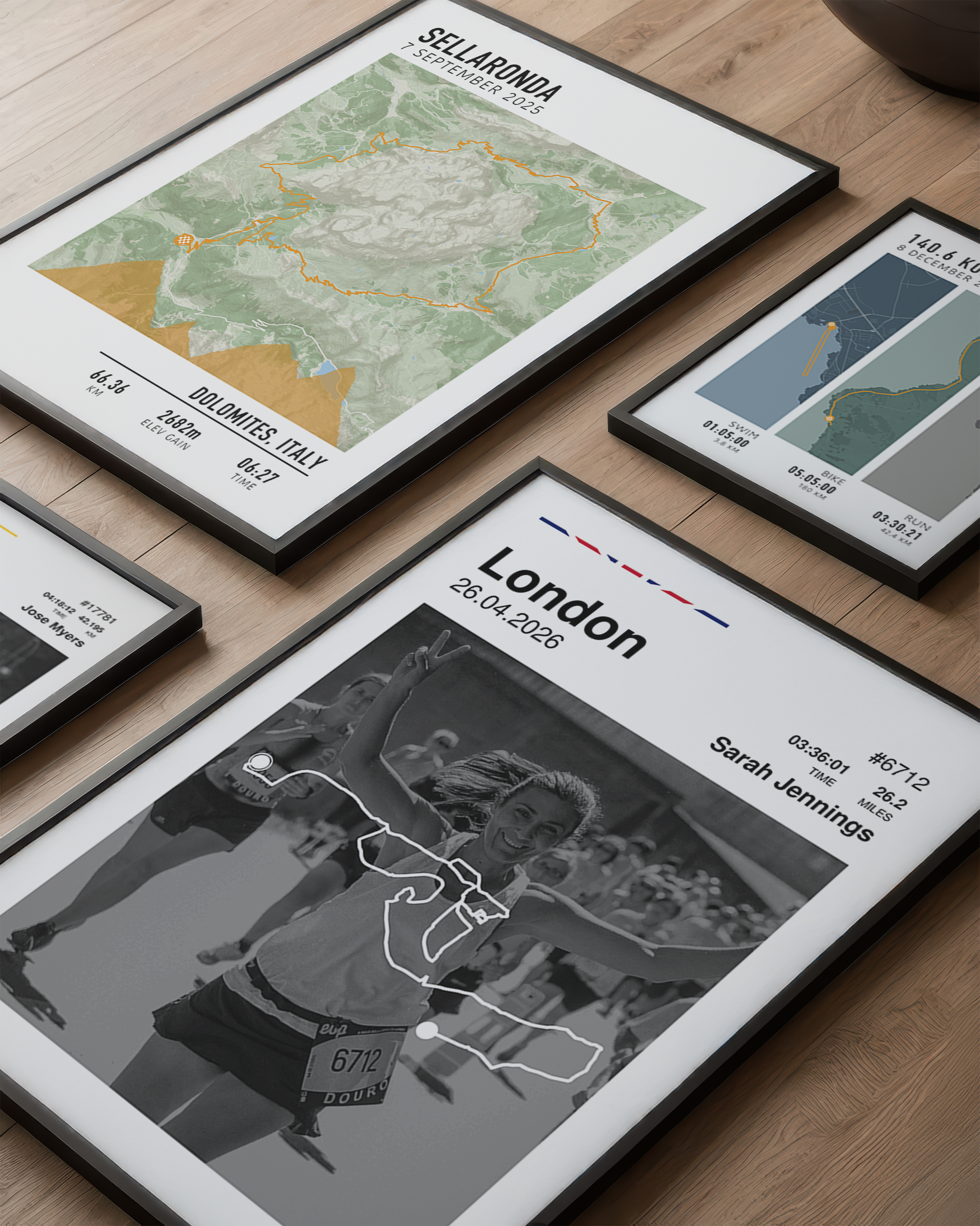London Marathon Custom Prints & Medal Frames